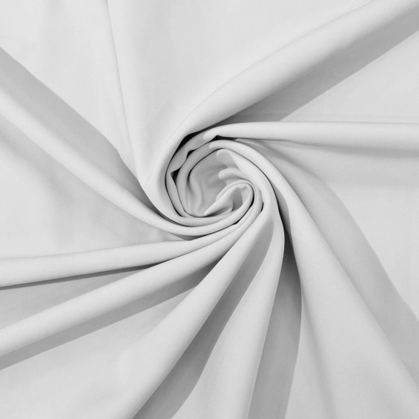1 Yard Matte Bridal Crepe Fabric Lightweight Dull Stretch For Evening &#x26; Casual Wear
