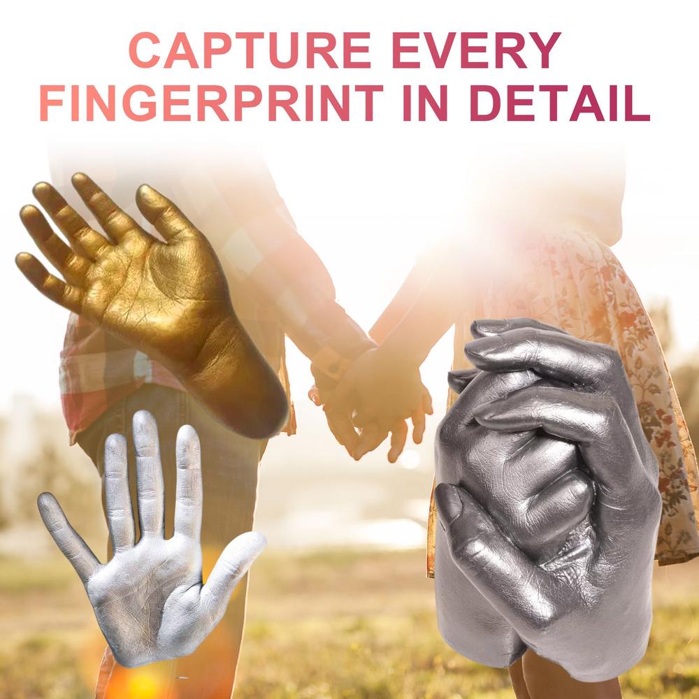 Dowmoo - Pink - Couple Hand Casting Kit for Creative Home Decoration - 1 Piece