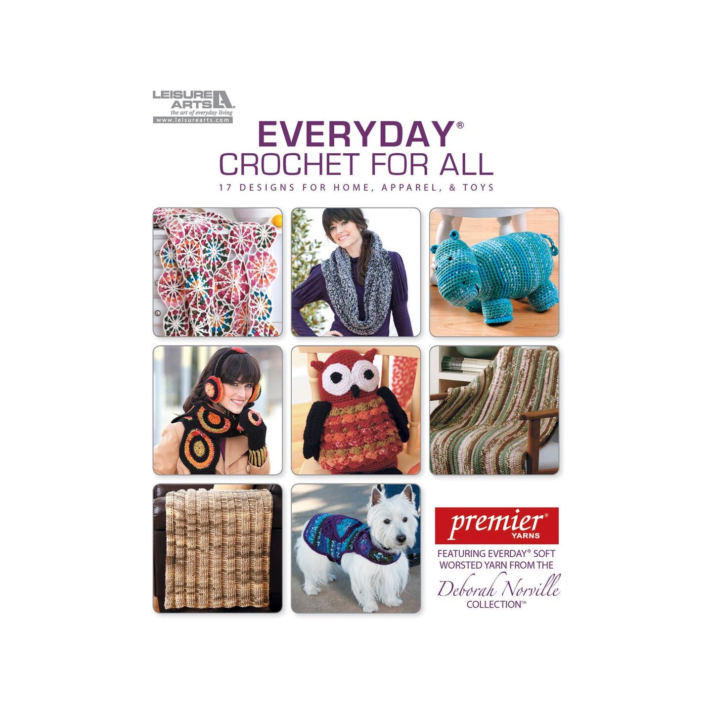 Leisure Arts Everyday Crochet For All Crochet Book – Step-by-Step Stitch Guide with Easy Patterns and Techniques, Learn to Crochet with This Crochet Pattern Books