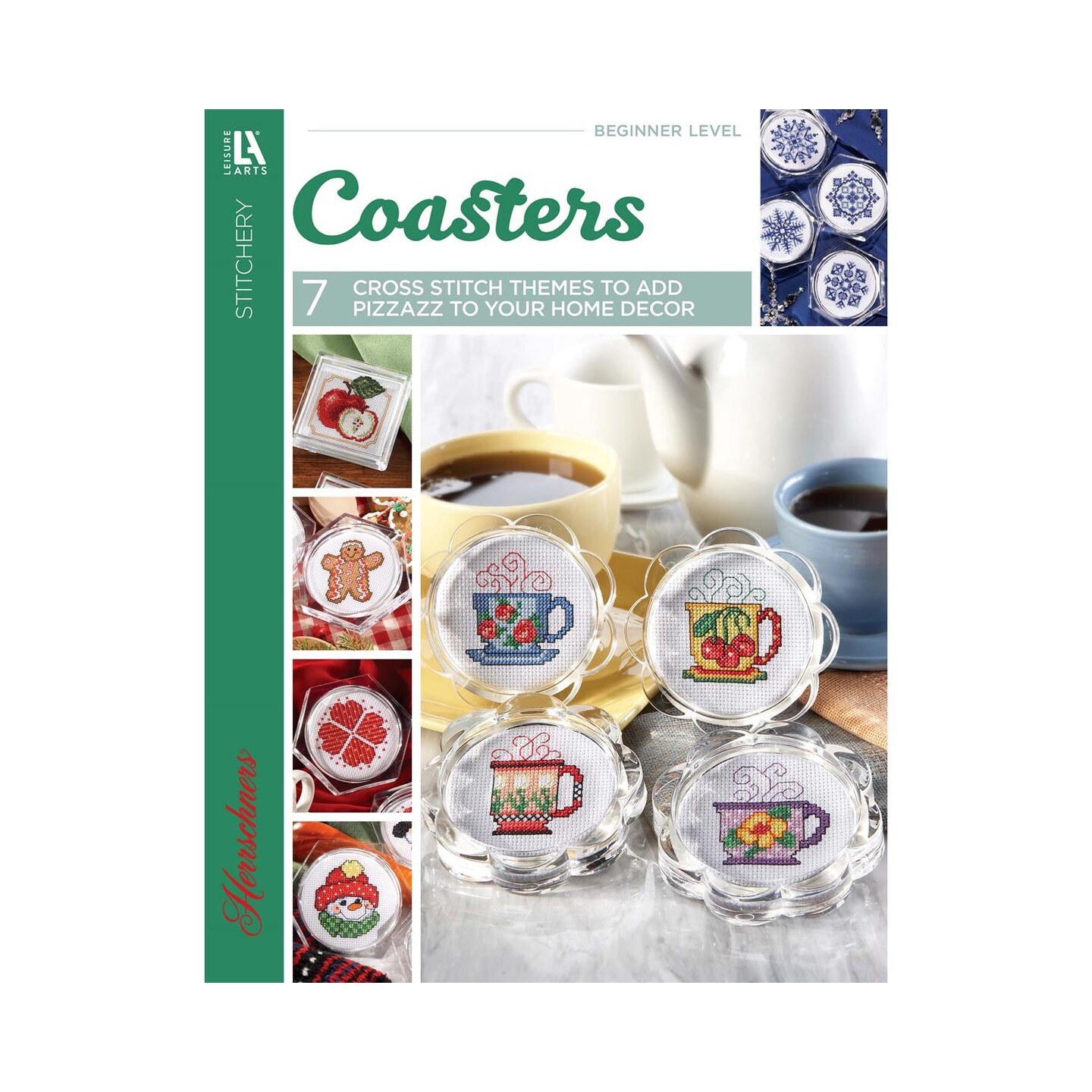 Leisure Arts Cross Stitch Coasters Book - Cross Stitch Patterns, Step-by-Step Guide, DIY Crafting Projects, Unique Decorative Coaster Designs, and Fun Embroidery Patterns for Home &#x26; Gifts