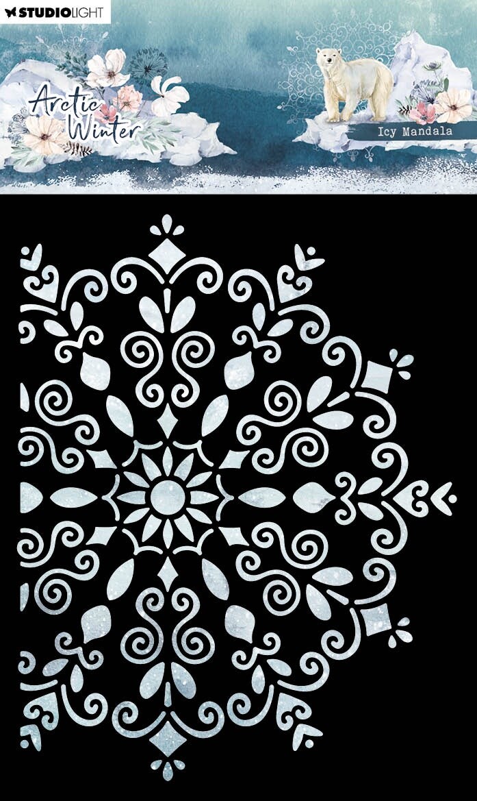 Studio Light Artic Winter 4.5"X5.9"-Nr. 252, Icy Mandala