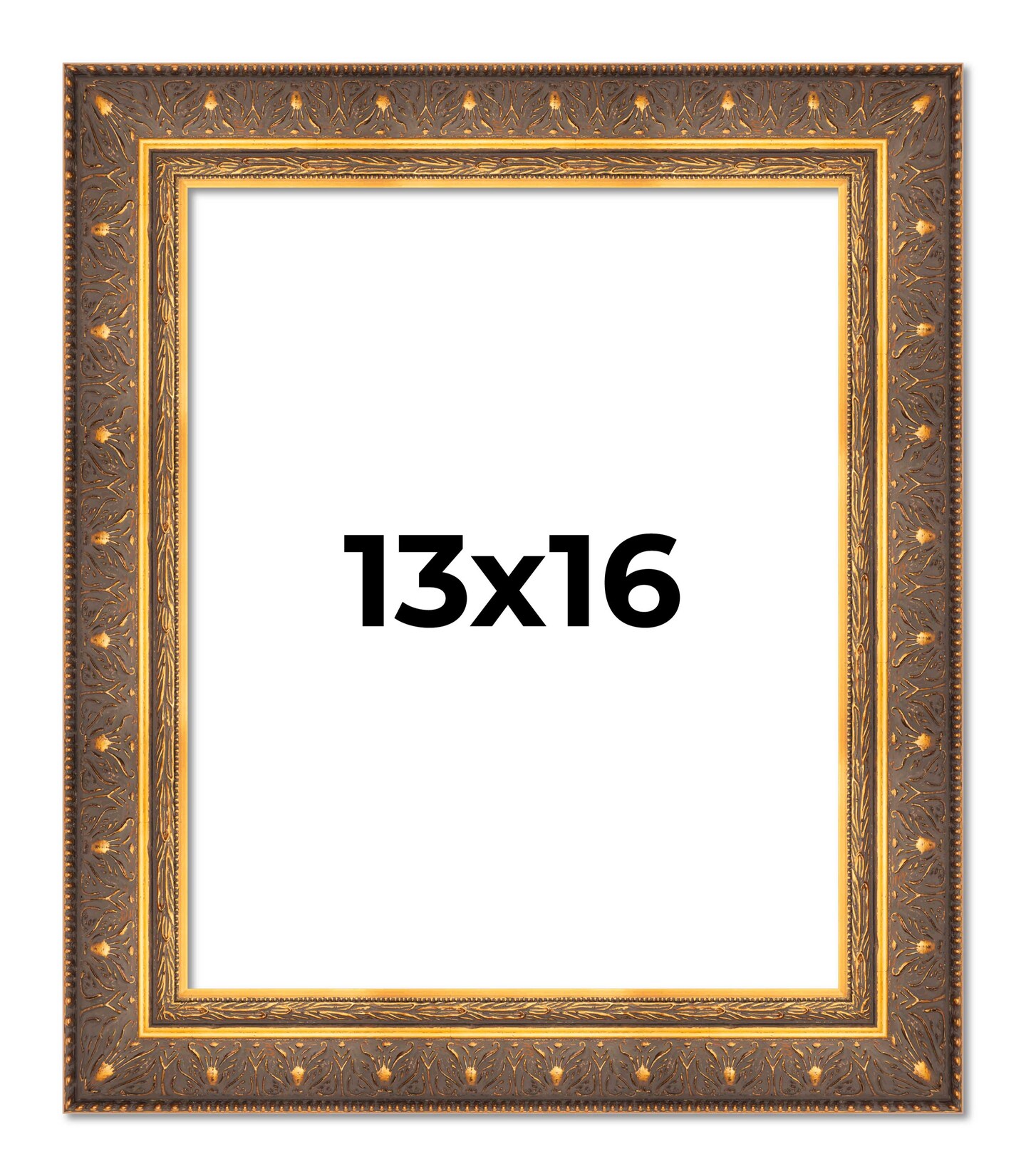 13x16 Museum Picture Frame with UV Resistant Acrylic Acid Free Backing Available in 4 Finishes Black Brown Gold Silver Michaels