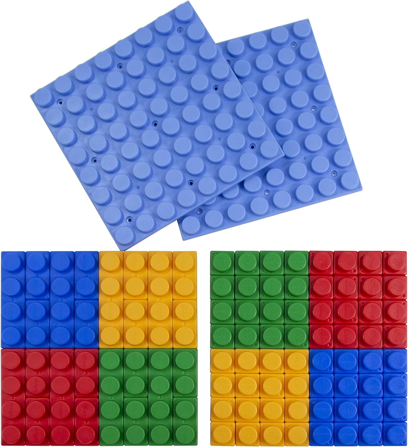 UNiPLAY - Platform With 88 Pcs Soft Building Blocks