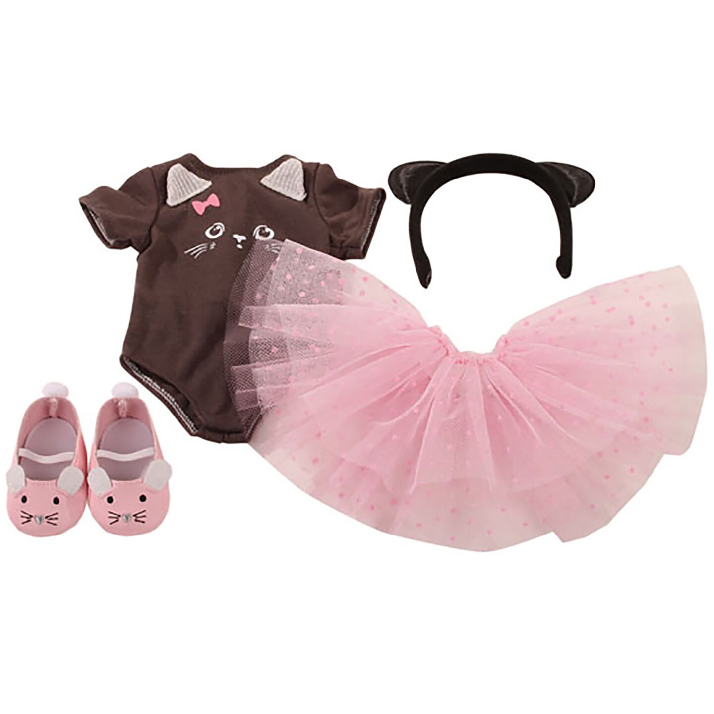 Gotz Little Kitten standing doll ballerina clothing set - designed for premium dolls up to 19&#x22; in height