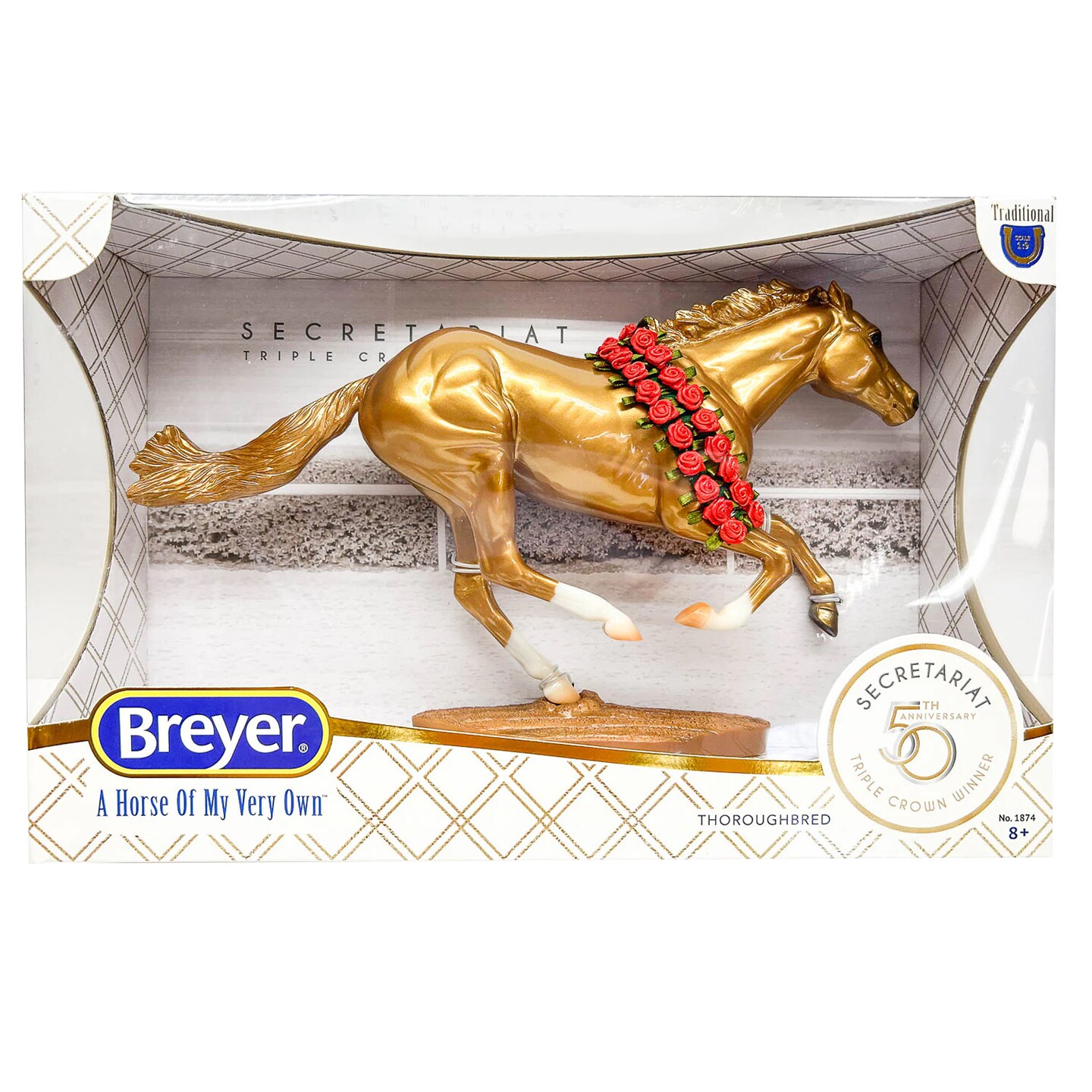 Breyer Horses The Traditional Series - Gold Secretariat 50th Anniversary Model