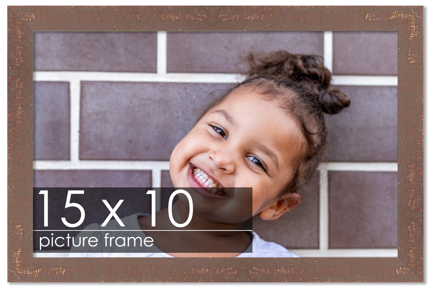 10x15 Shabby Chic Picture Frame with UV-Resistant Acrylic & Acid