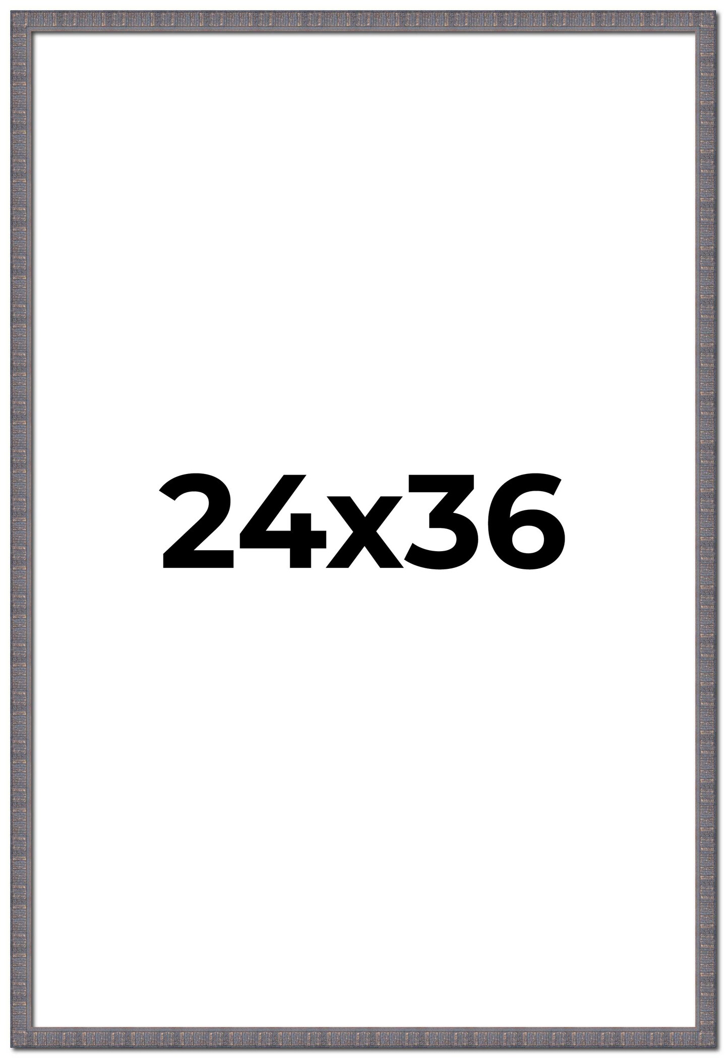 Textured Grey Picture Frame - UV Acrylic, Foam Board Backing, Hanging Hardware