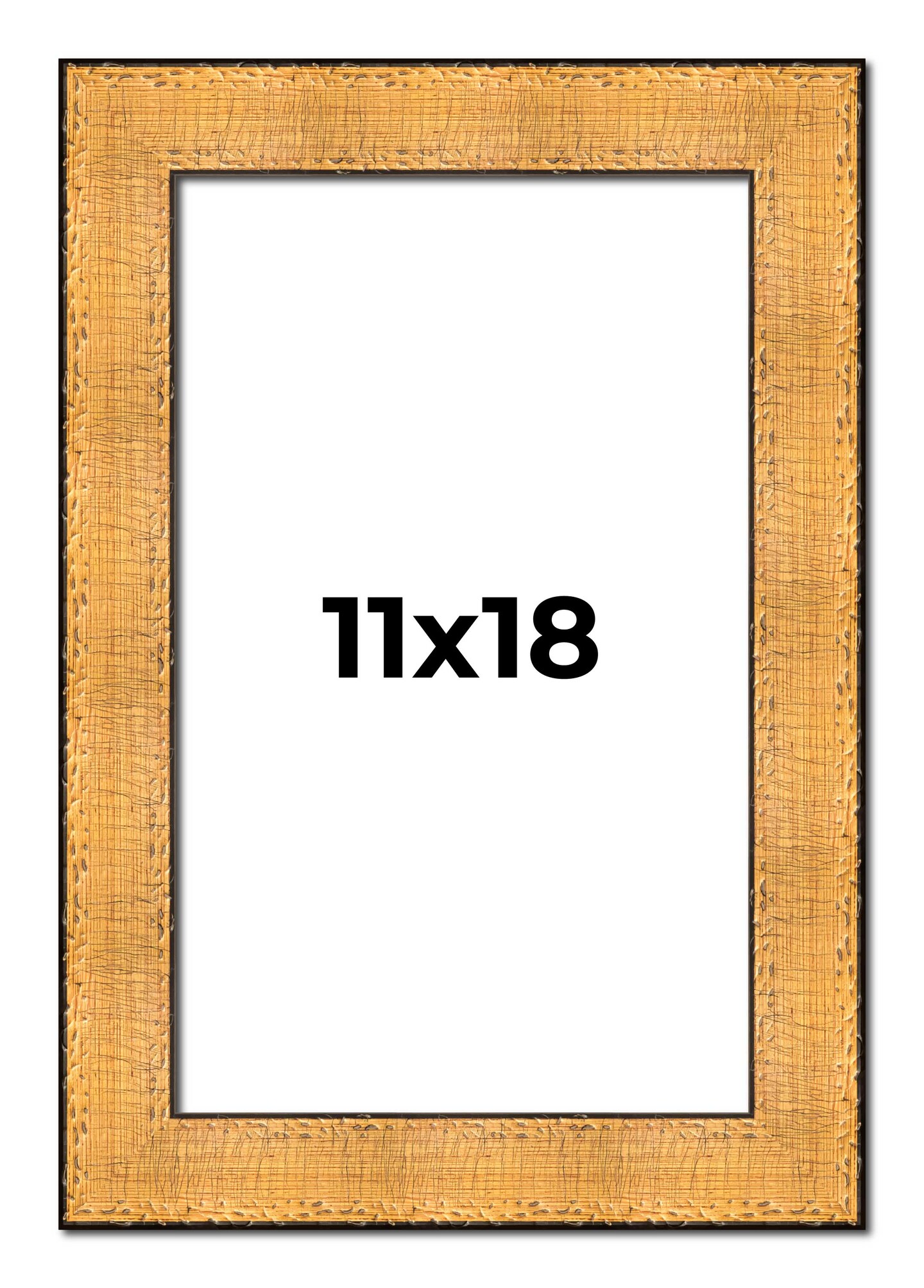 Embellished Gold Picture Frame - UV Acrylic, Foam Board Backing, Hanging Hardware