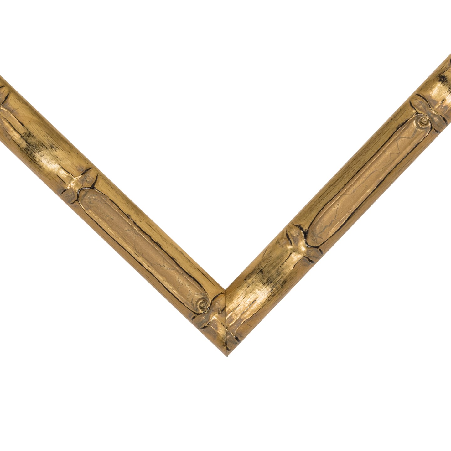 24x32 Picture Frame, Vintage Bamboo 0.625 Inch Wood Moulding, Wall Display Frame for Art, Posters, or Photos by wallsthatspeak