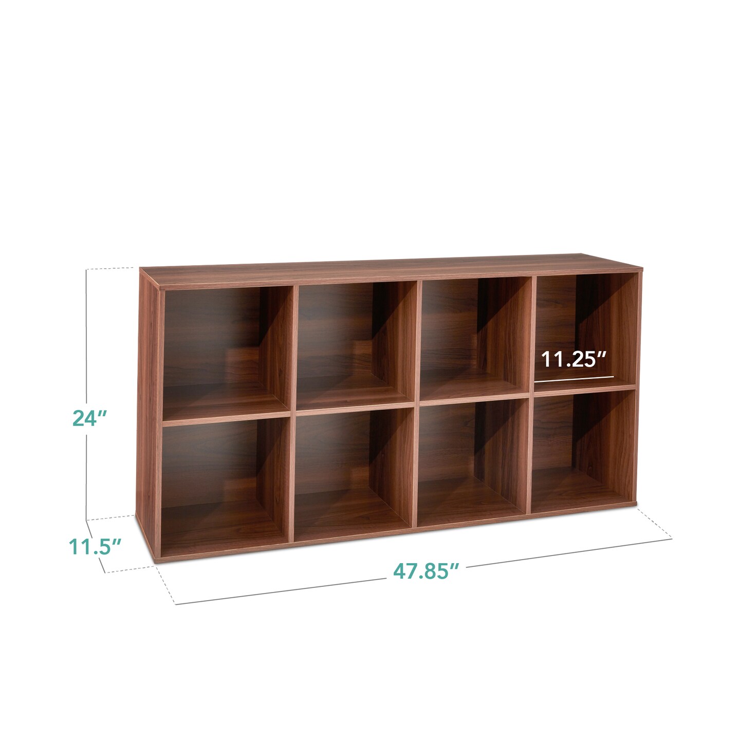 Best Choice Products 8-Cube Bookshelf, 11in Display Storage System, Organizer w/ Removable Back Panels
