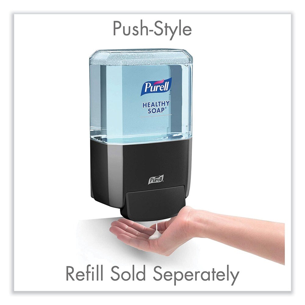 PURELL ES4 4.88 in. x 8.8 in. x 11.38 in. 1,200 mL Push-Style Soap Dispenser - Graphite (1/Carton)