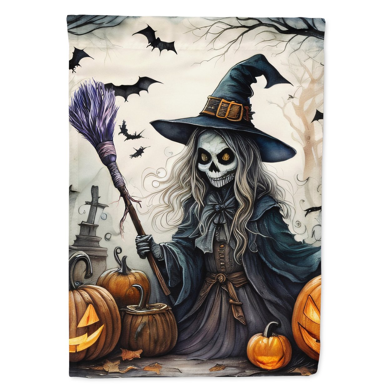 Witch Spooky Halloween Garden Flag