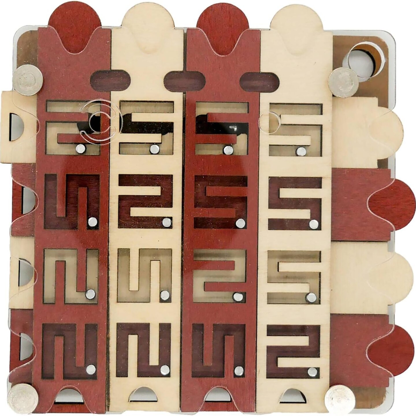 Project Genius Hidden Corridor, Multicolor- Brain Teaser, Puzzle, Puzzle Game, 3D Wooden Puzzle for Adults, Smart Gift, Deluxe Wooden Puzzle, Ball Bearing Maze,