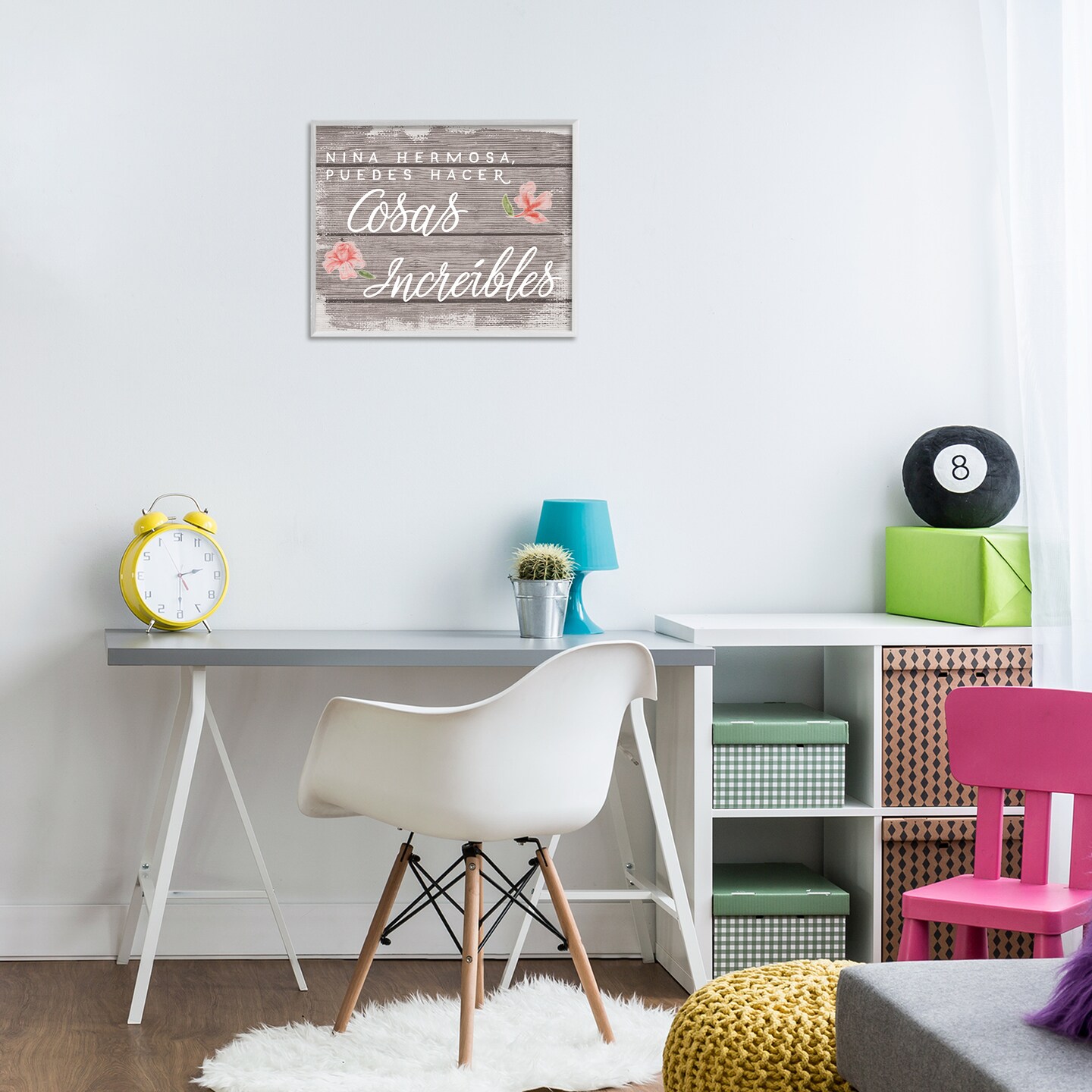 Stupell Industries Niña Hacer Cosas Increíbles Framed Giclee Art