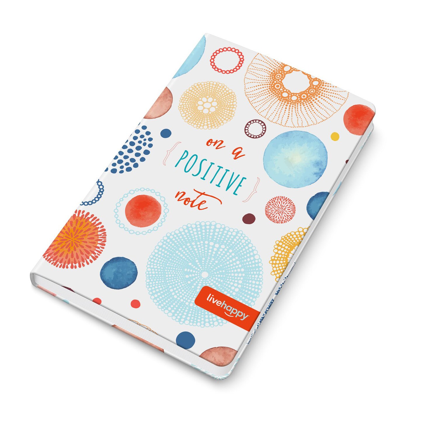 Corso Live Happy Notebook (Gratitude Journal, Daily Quote on Mindful Living, Business Notebook, Personal Diary)., LH-001