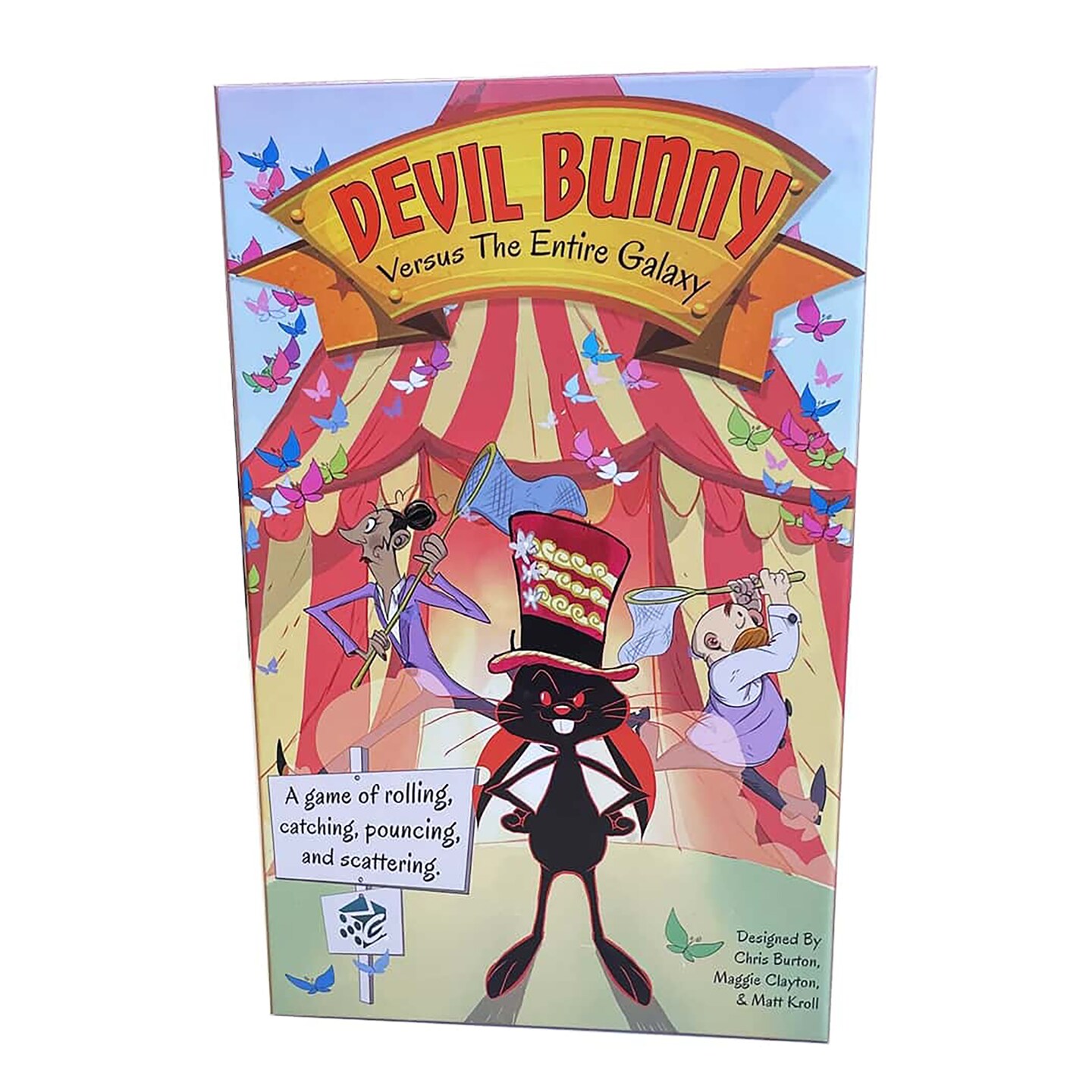 Devil Bunny Versus The Entire Galaxy - Greater Than Games, Butterfly Catching At The Circus Board Game, Ages 14+
