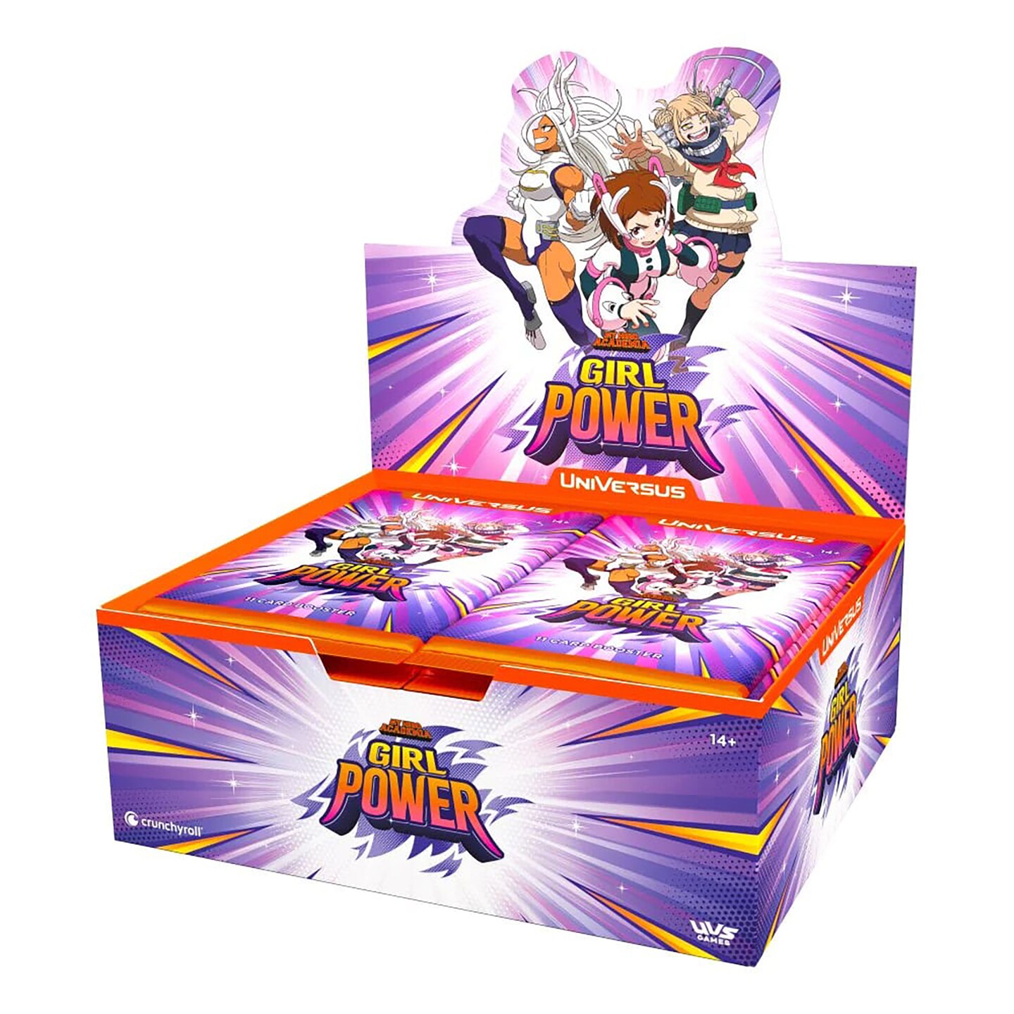 UniVersus My Hero Academia: Girl Power Booster Display, 24 Packs (11 Cards Each)