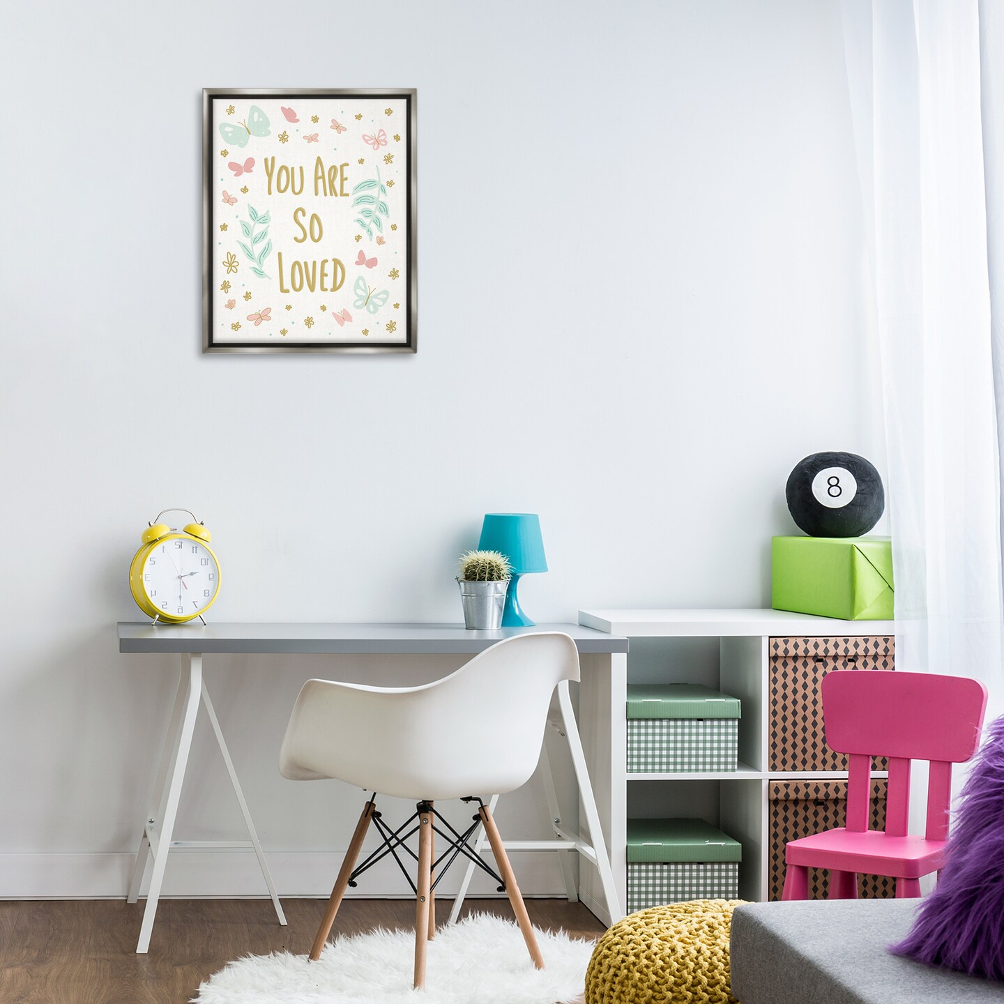 Stupell Industries So Loved Uplifting Flowers Floating Frame Design by Sweet Melody Designs