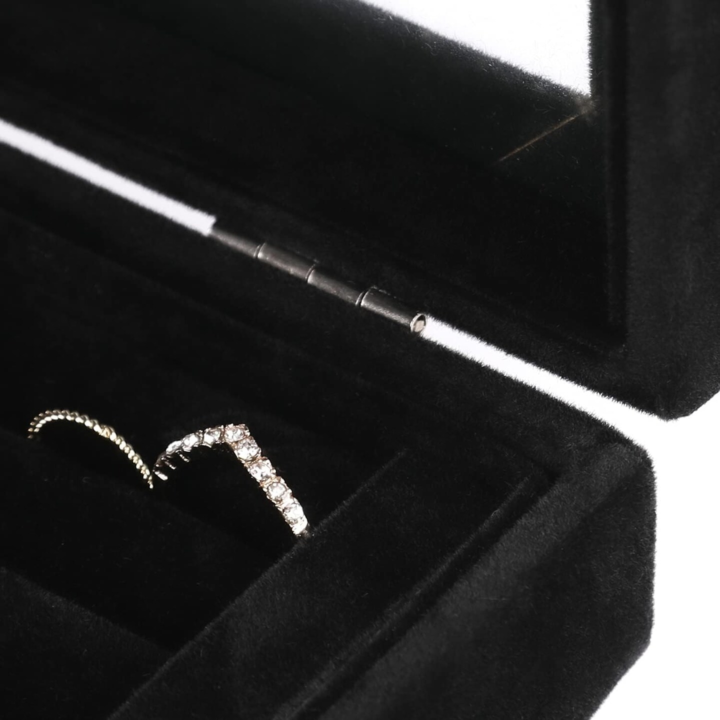 7 Slot Rings/Earring Organizer Tray with Clear Lid Jewelry Box