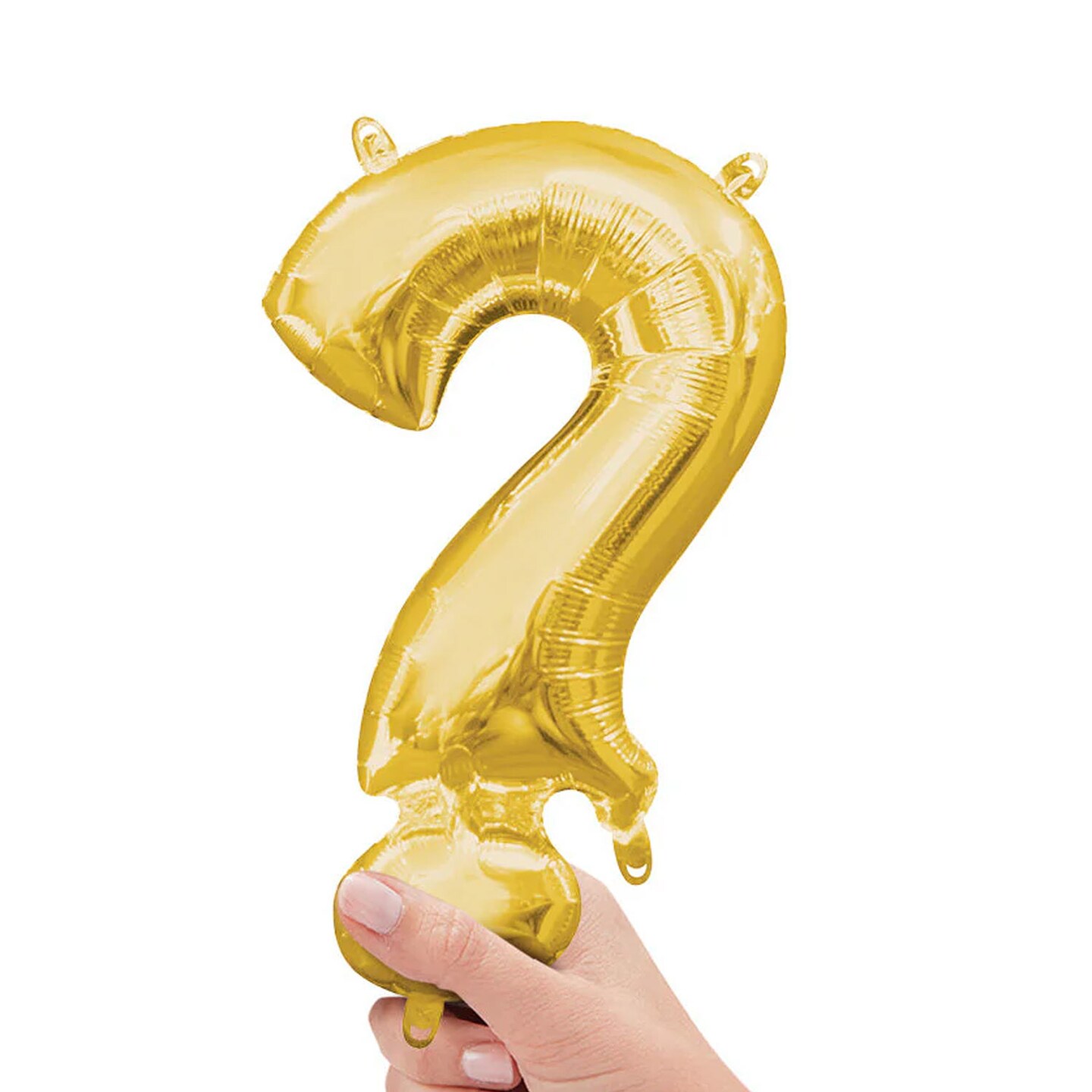 Anagram® 16" Gold Question Mark Balloon Air Fill Only Foil Mylar