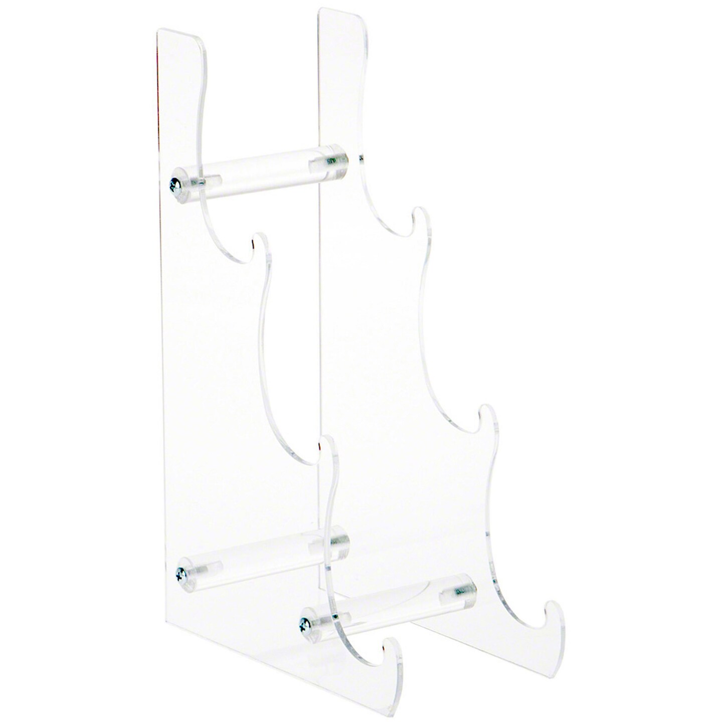 Plymor Clear Acrylic 3-Tier Display Easel, 10.5&#x22; H x 3.5&#x22; W x 6.75&#x22; D (For 6&#x22; - 7.5&#x22; Plates)