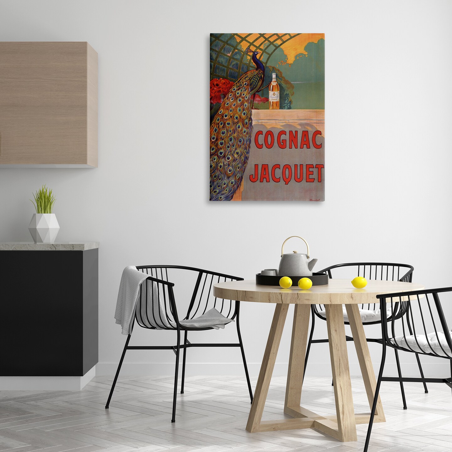 Stupell Industries Vintage Cognac &#x26; Peacock Canvas Design by Marcus Jules
