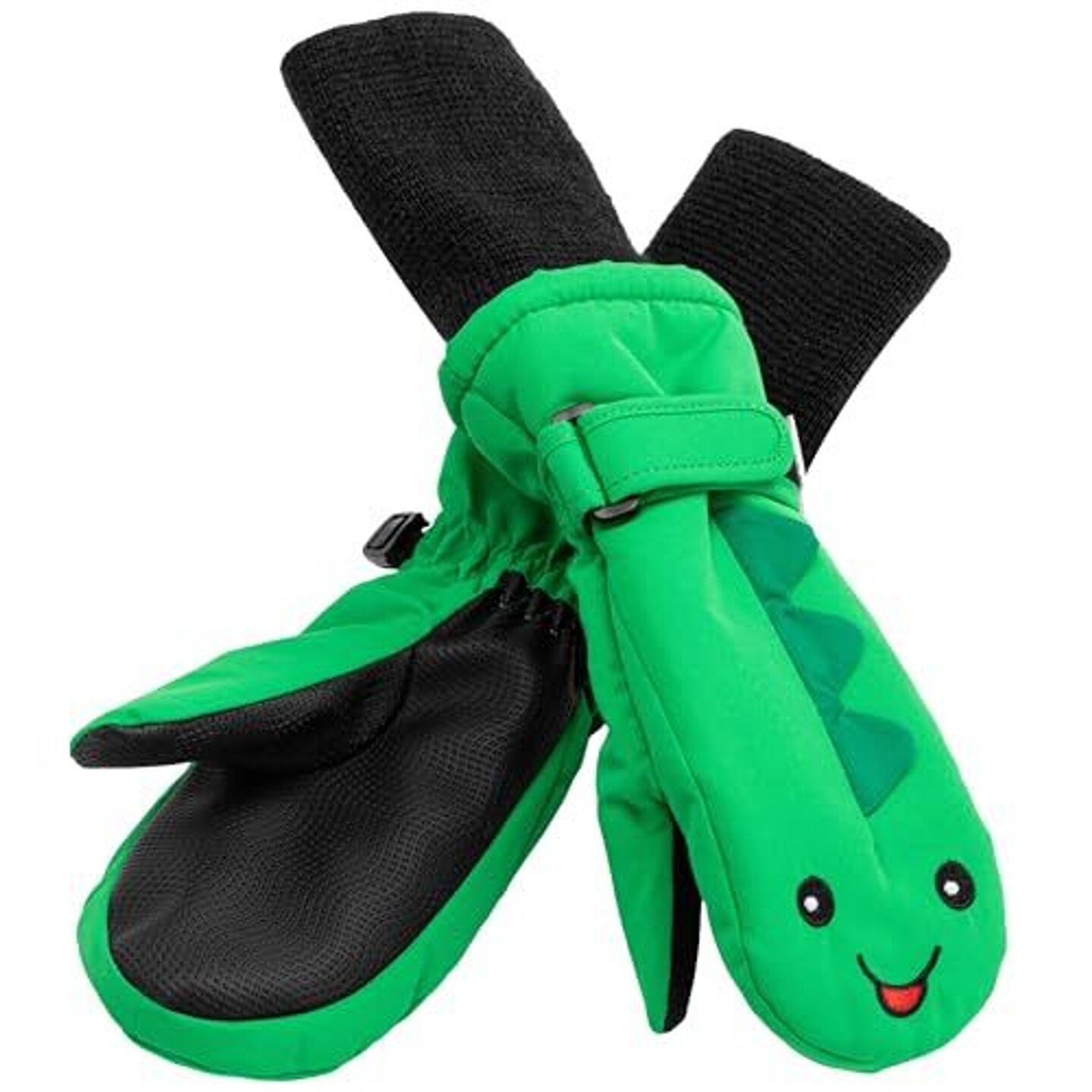 Maplefield Toddler Mittens Ages 2-4 &#x2013; Dino (Small), Kids &#x26; Toddler Waterproof Mittens with Fun Creatures, Long Cuff Keeps Kids Dry and Warm, Toddler &#x26; Kids Waterproof Mittens - Thinsulate
