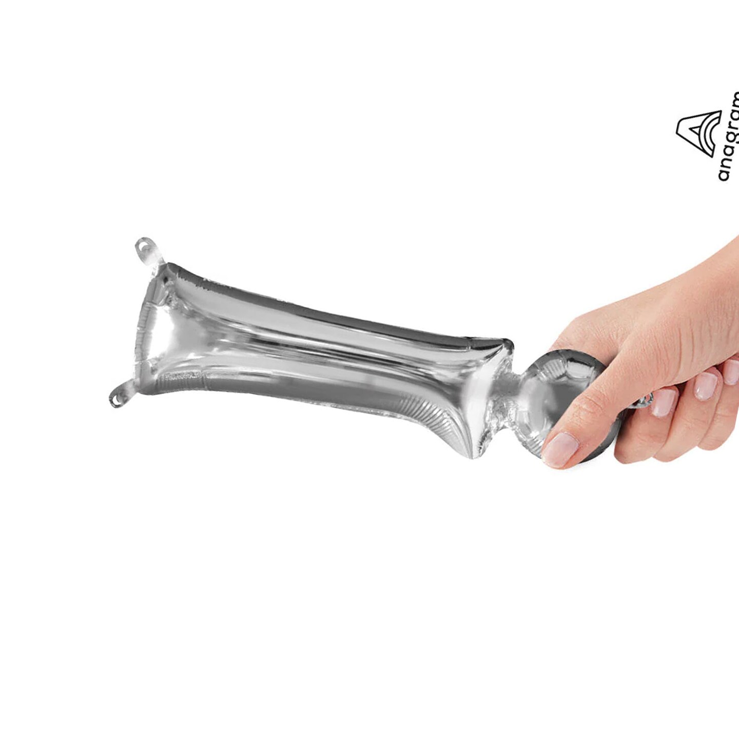 Anagram&#xAE; 16&#x22; Silver ! Exclamation Mark Balloon Air Fill Only