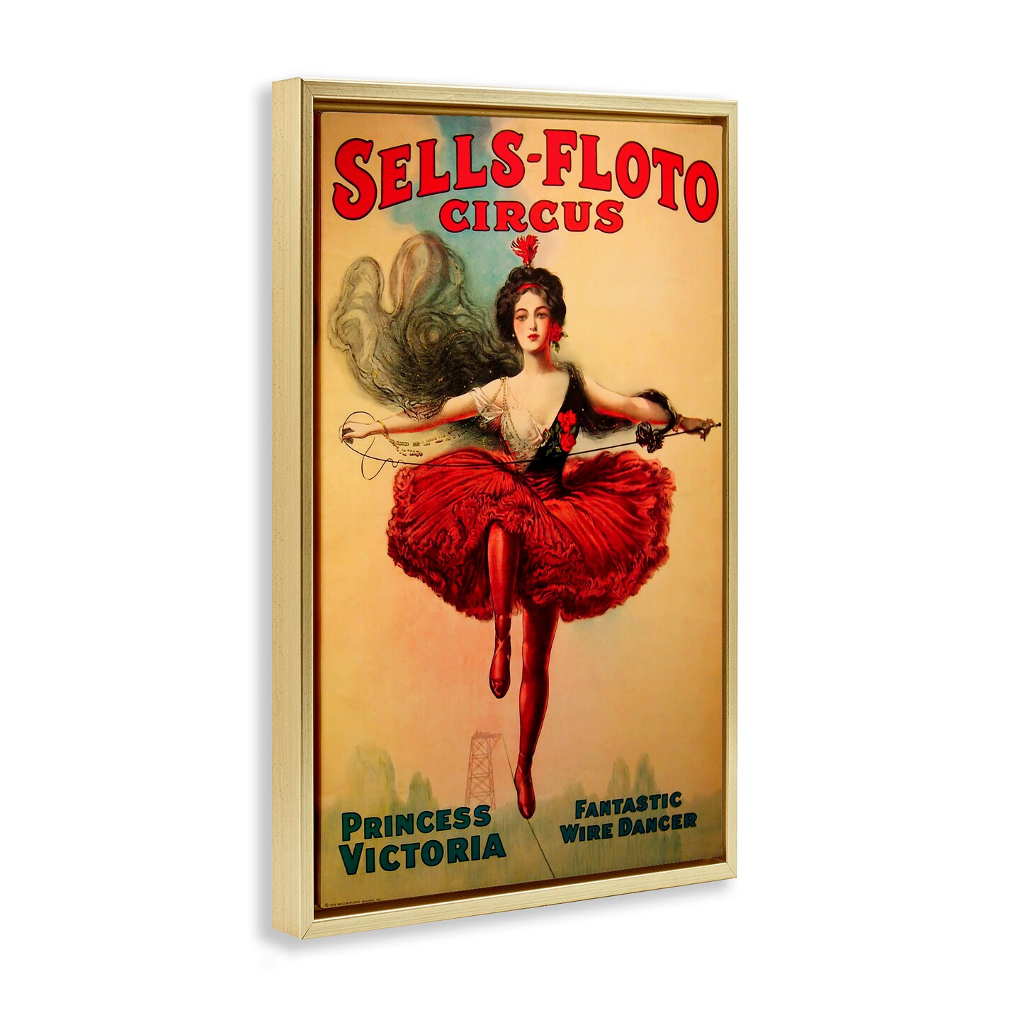 Stupell Industries Sells-Floto Circus Vintage Poster Floating Frame Design by Marcus Jules