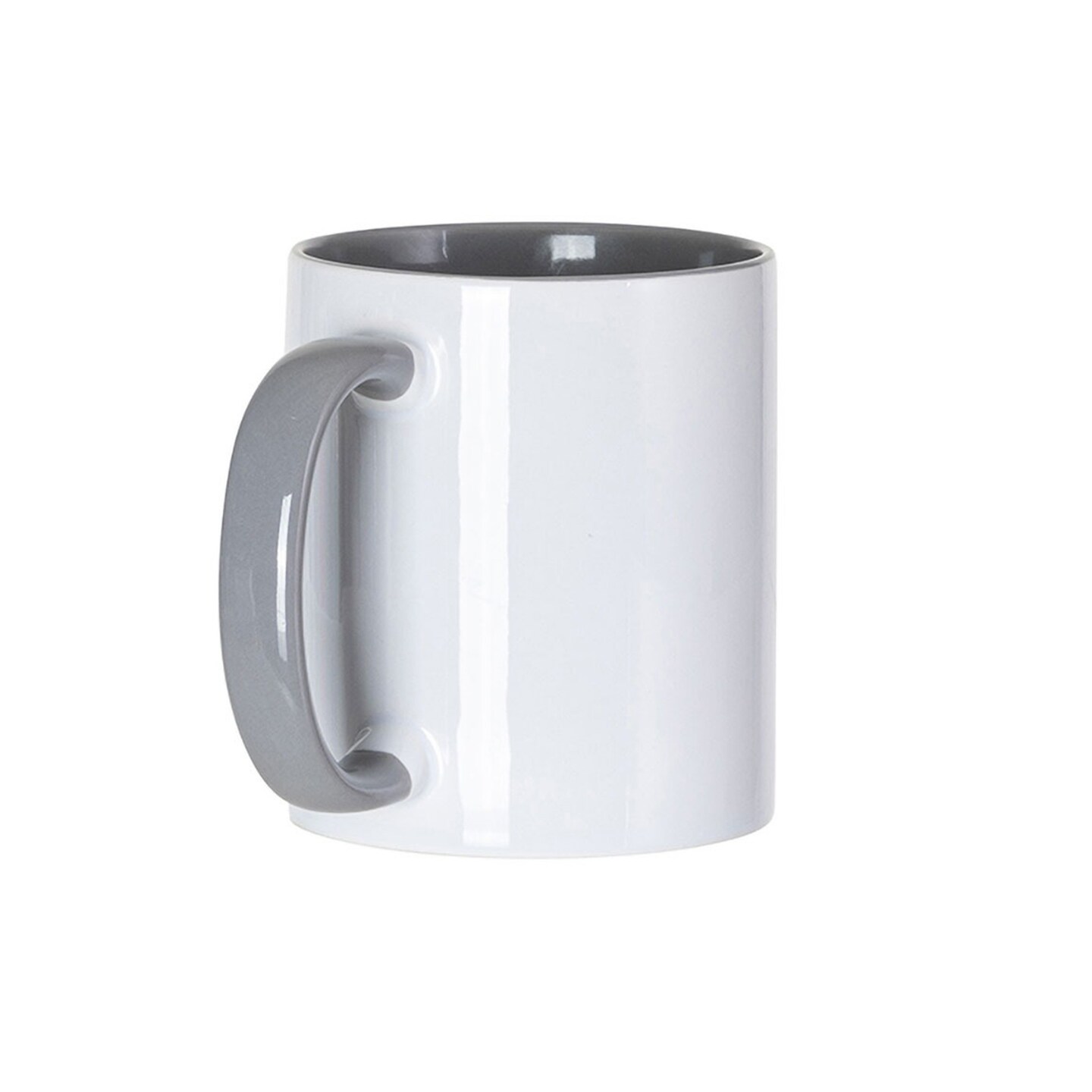 11oz Sublimation Mugs with Colored Handles &#x26; Interiors | Tazas para Sublimar, Bulk Mugs for Custom Designs &#x26; Branding | White Mugs Set of 12 or Case of 36