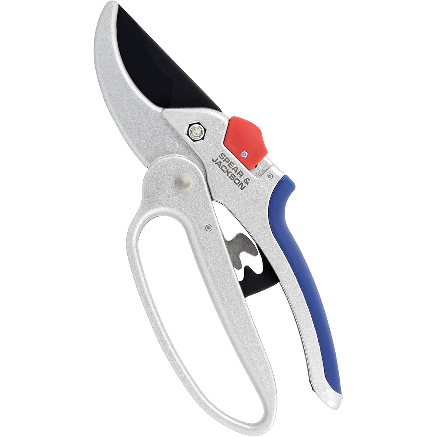 Spear &#x26; Jackson Razorsharp Geared Anvil Pruning Shears, Heavy Duty Garden Clippers for Thick Branches, Non-Slip Ergonomic Handles, Durable Steel Blades