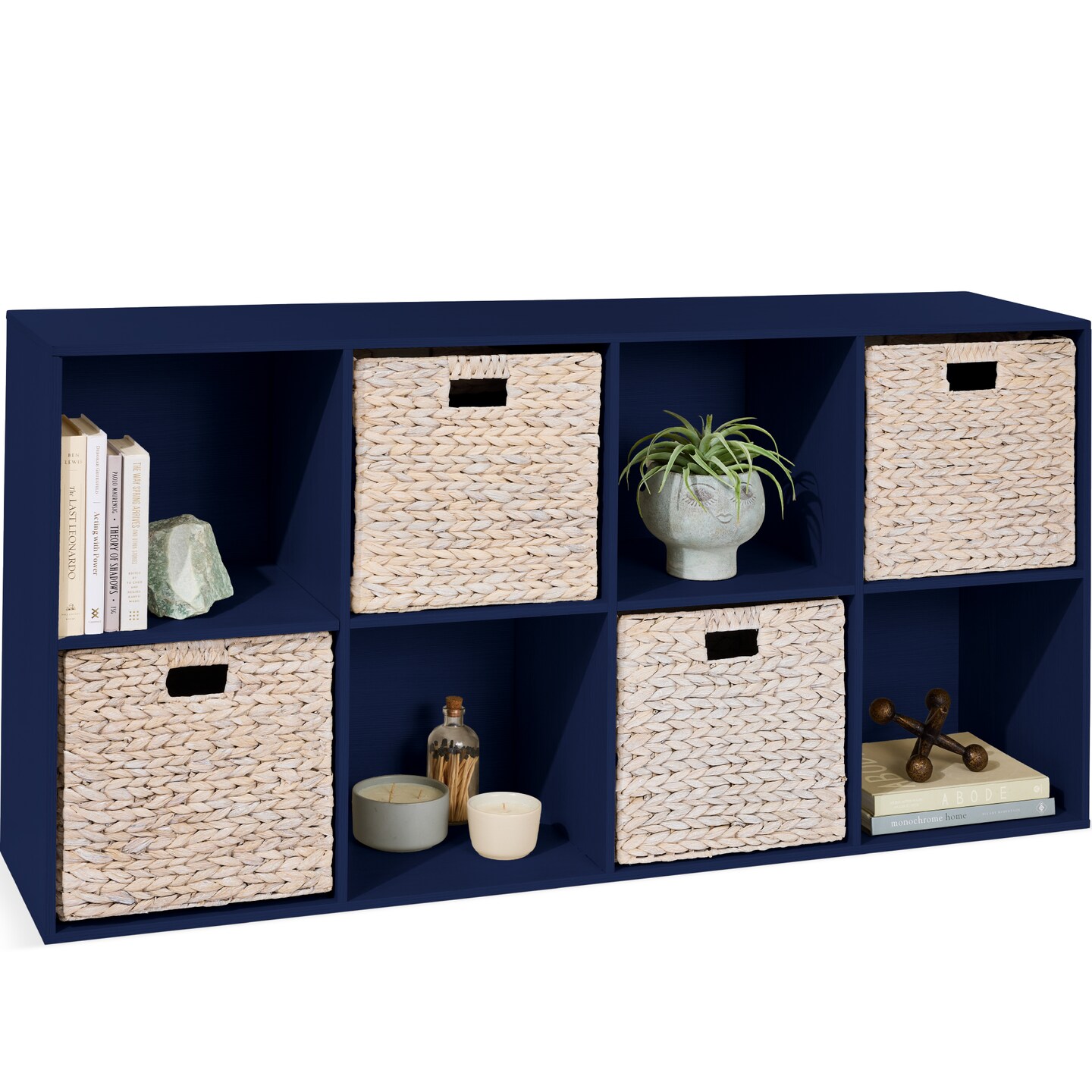 Best Choice Products 8-Cube Bookshelf, 13.5in Display Storage System, Organizer w/ Removable Back Panels