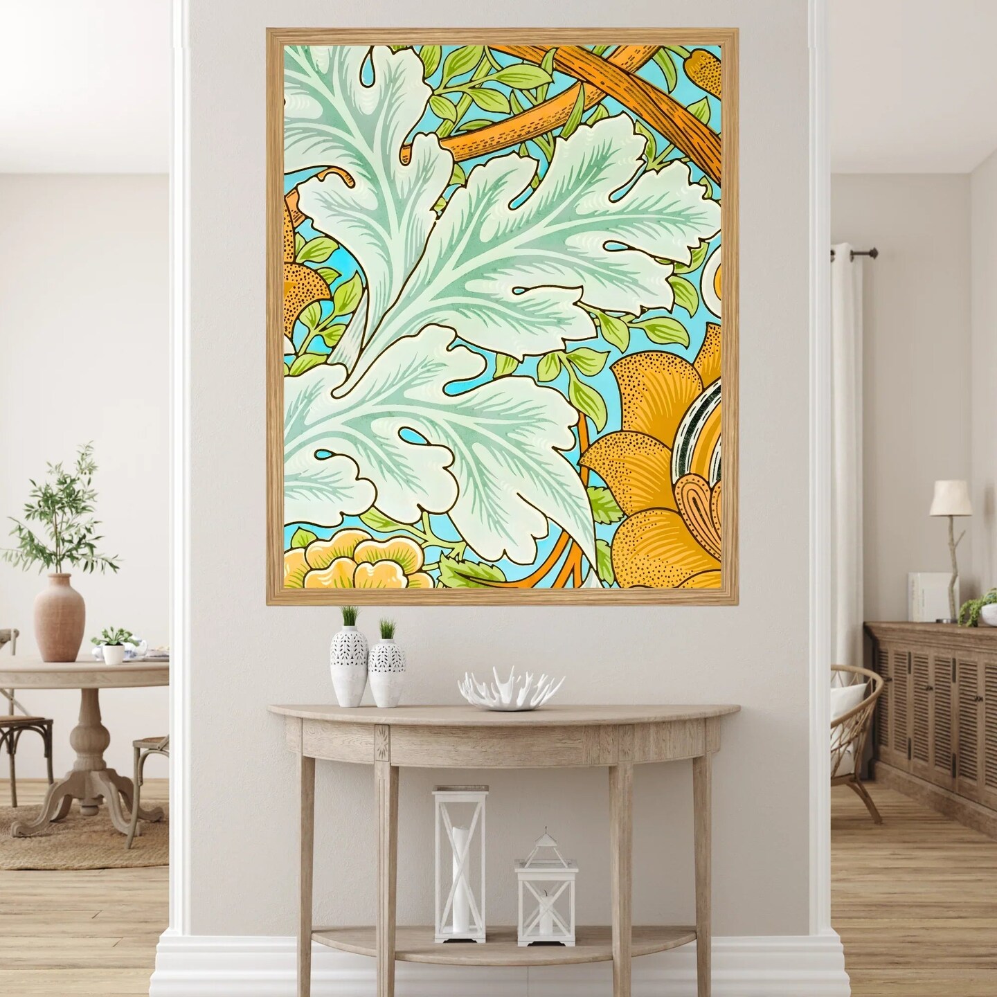 Large Framed Corporate Office Decor Wall Art Canvas 40x60 Inch - William Morris