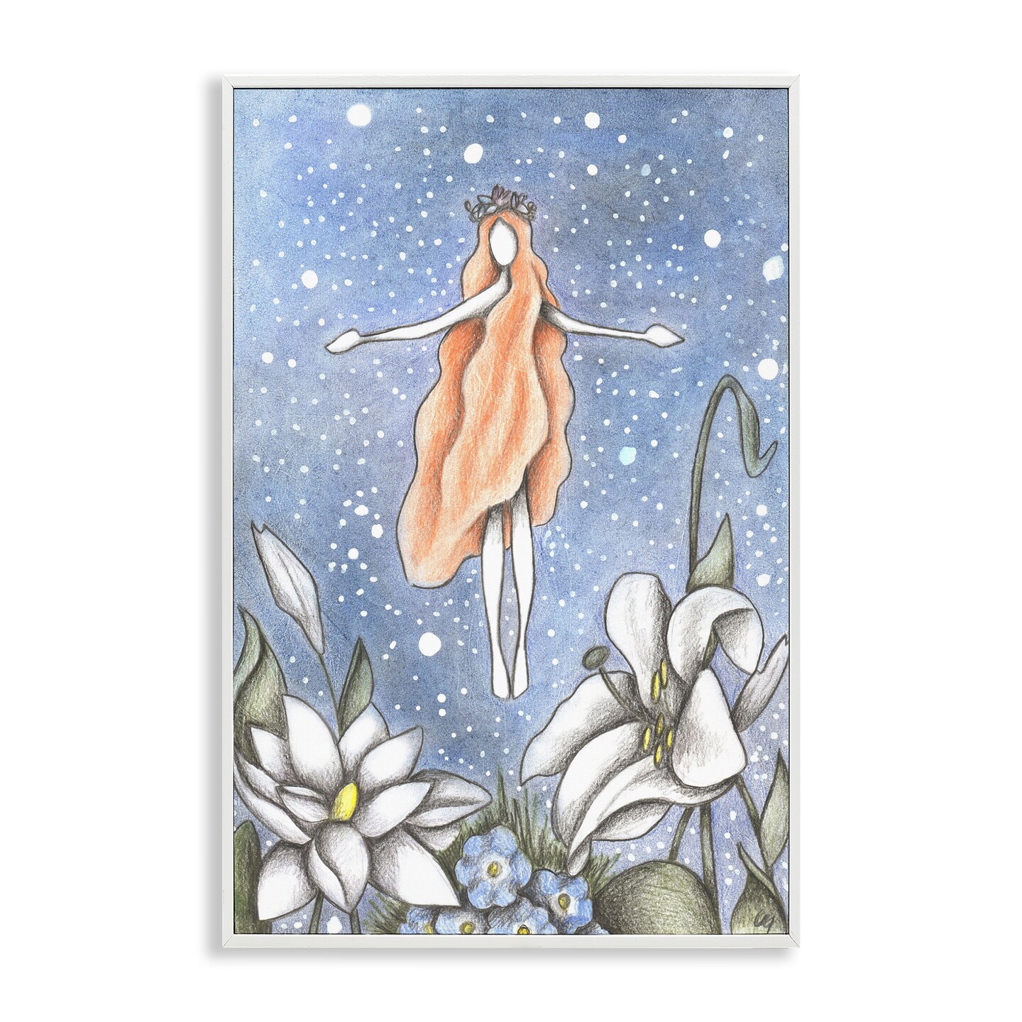 Stupell Industries Mystical Garden Fairy Sparkle Framed Giclee, design by Cecilia Battaini