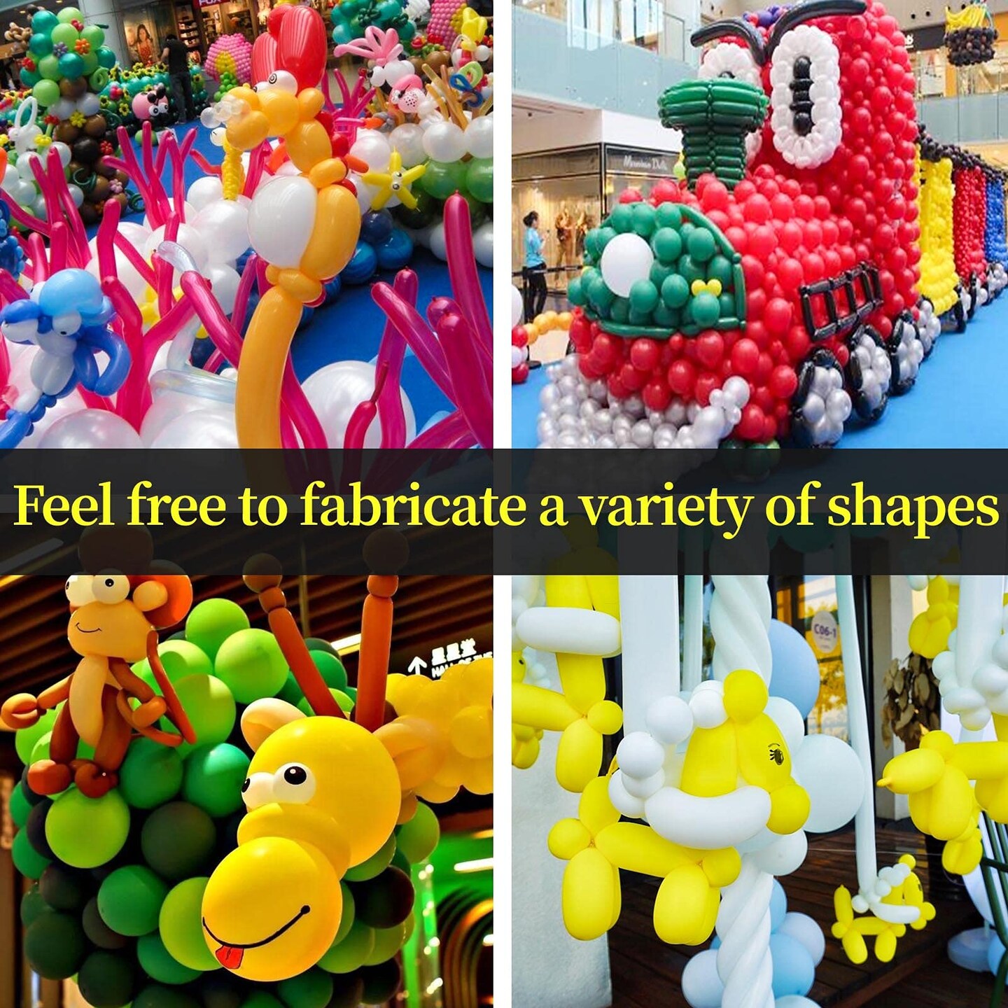 100Pcs clear 260 Balloons Clear Long Skinny Latex Balloons for Animal Balloons, Premium Quality Balloons for Beginners Balloons Making Kid&#x27;s Carnivals Party Decoartion