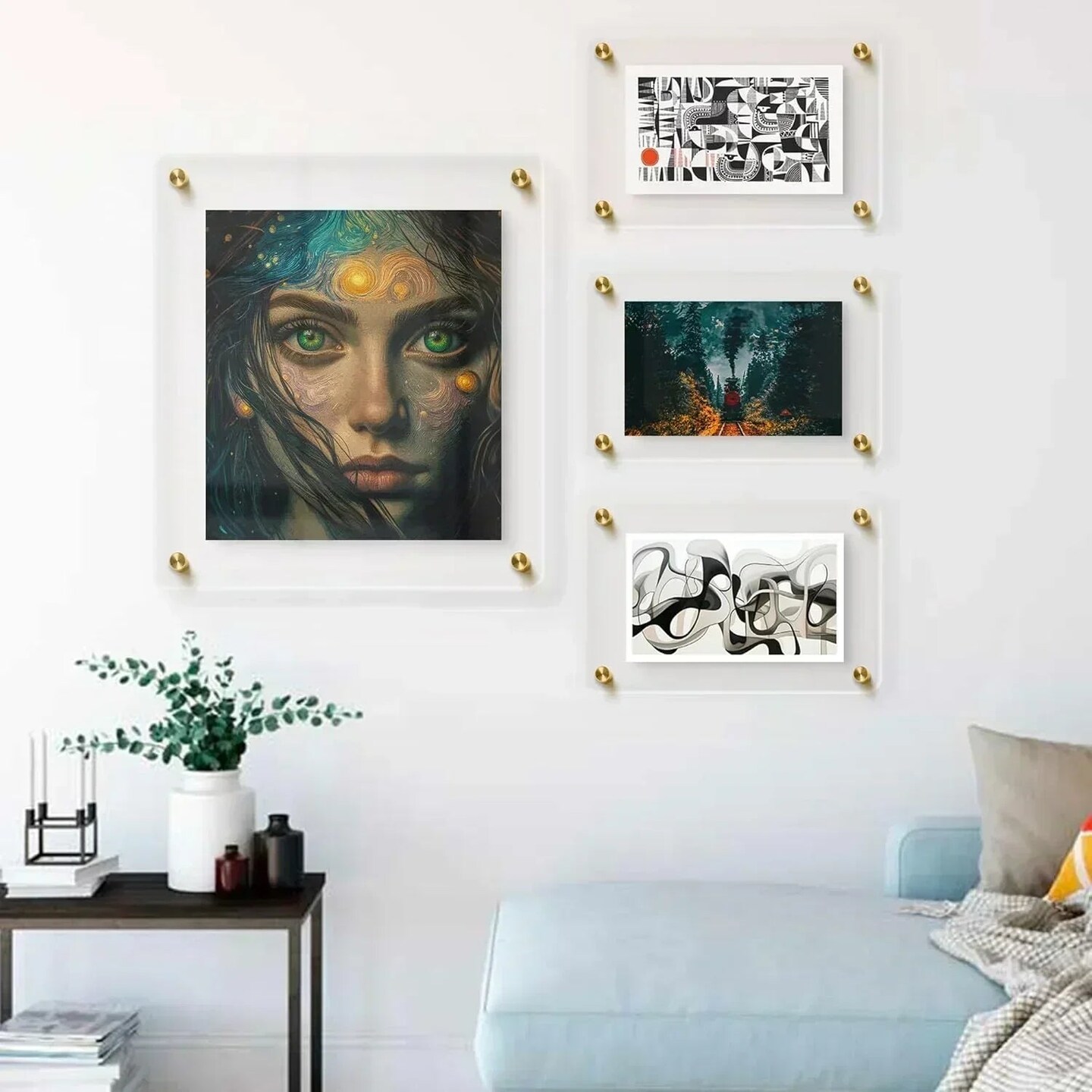 Floating 24X36 Acrylic Wall Frame - Frameless 24X36 Photo Frame