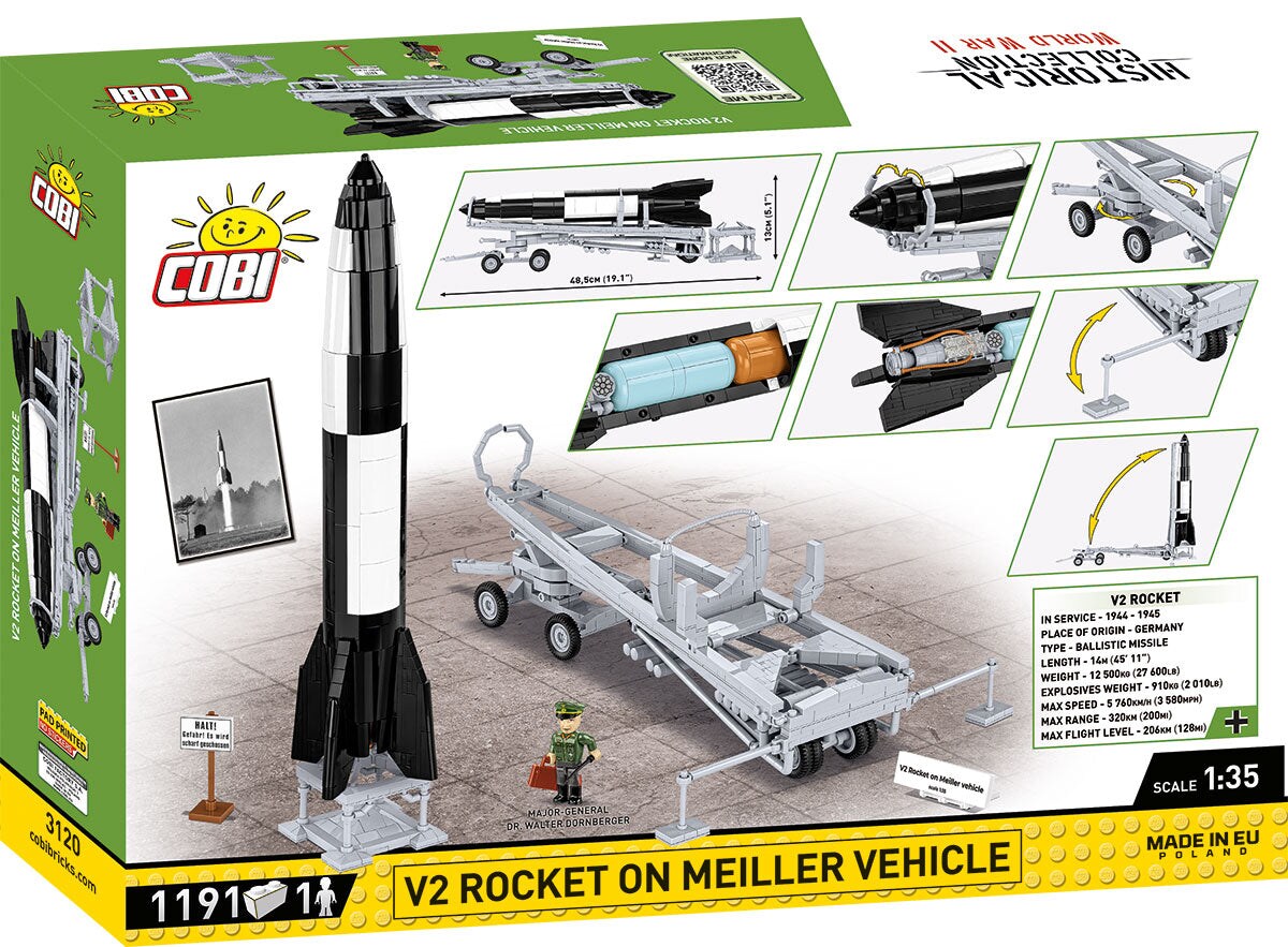 COBI Historical Collection WWII V2 Rocket &#x26; Transporter EXECUTIVE EDITION