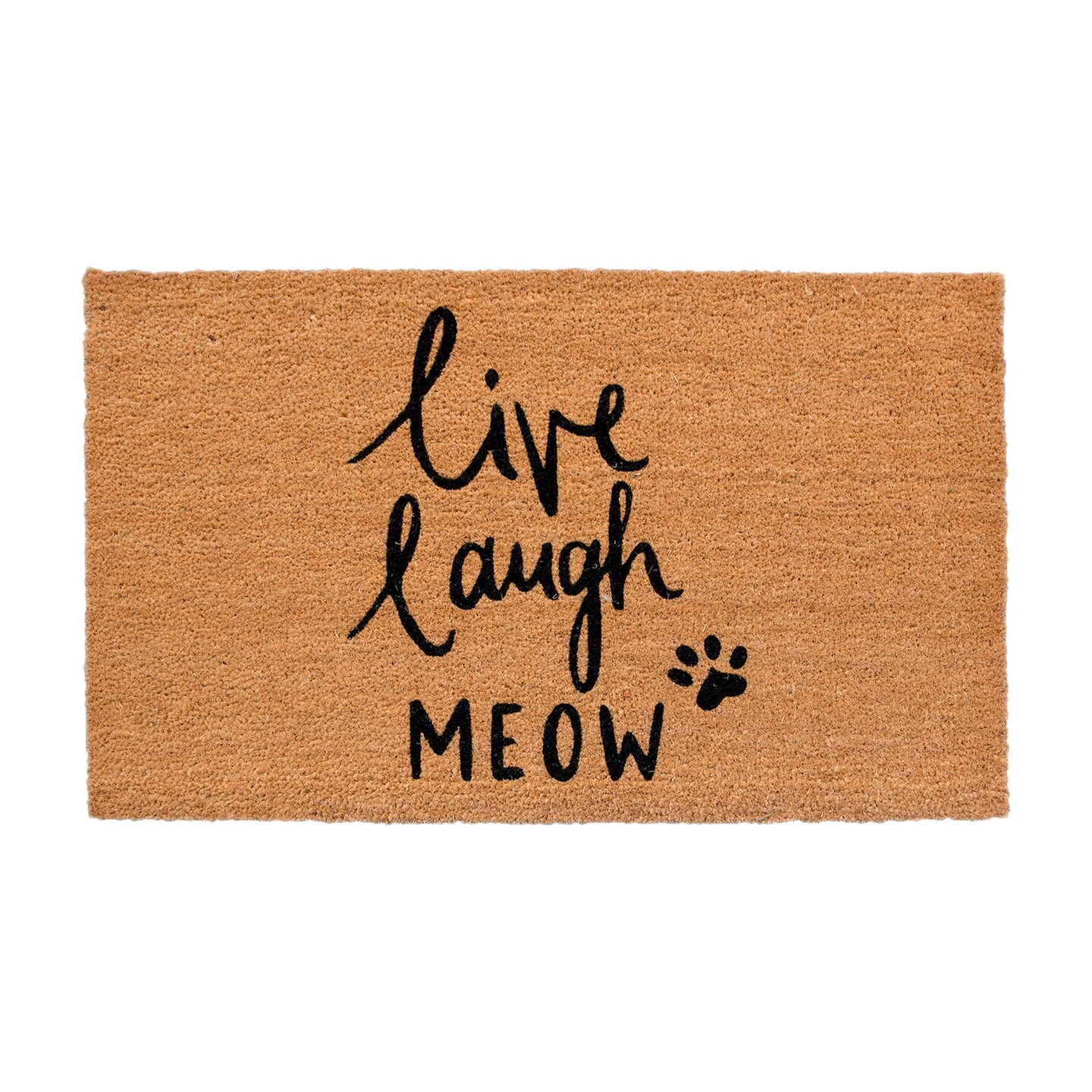 4 Cats & Dogs: Rectangle Core Refill for 24 x 36" Convertible Entrance Mat, Live Laugh Meow