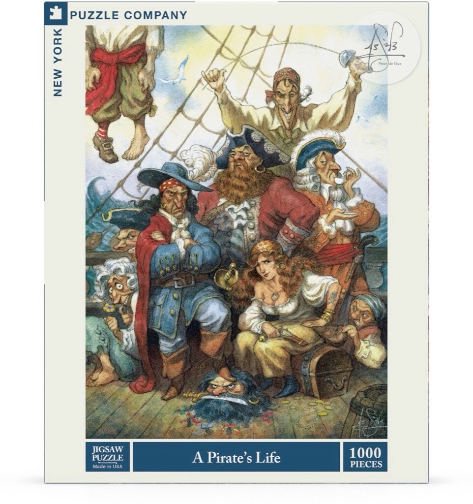 New York Puzzle Company A Pirate&#x27;s Life 1000 Piece Piece Jigsaw Puzzle