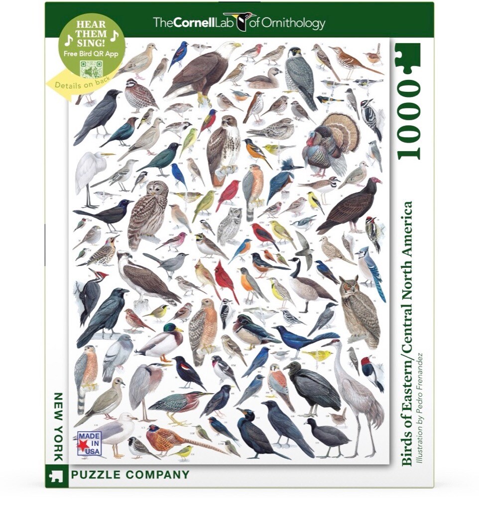 New York Puzzle Company Birds of Eastern/Central North America 1000 Piece Piece Jigsaw Puzzle