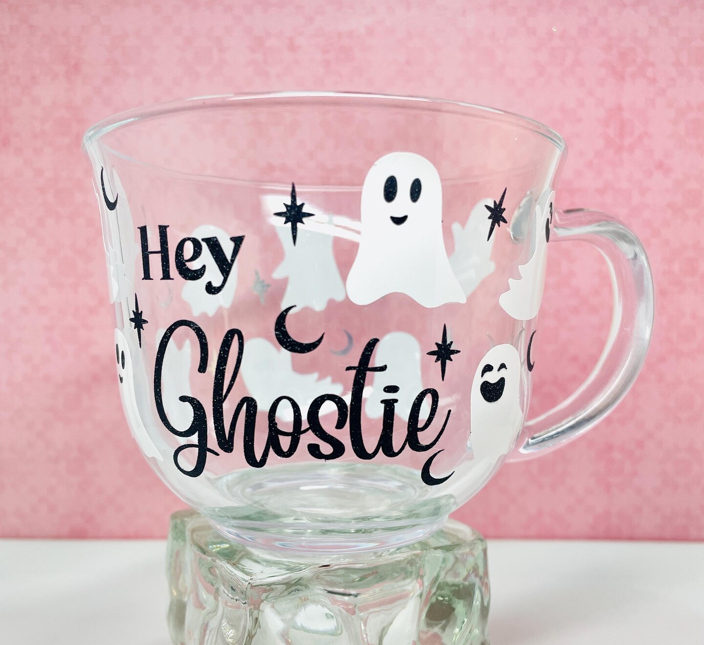 Boo-tiful Ghost Mug  18 oz Halloween Glass Coffee Cup Too cute to  spook, but perfect for your brew. | MakerPlace by Michaels