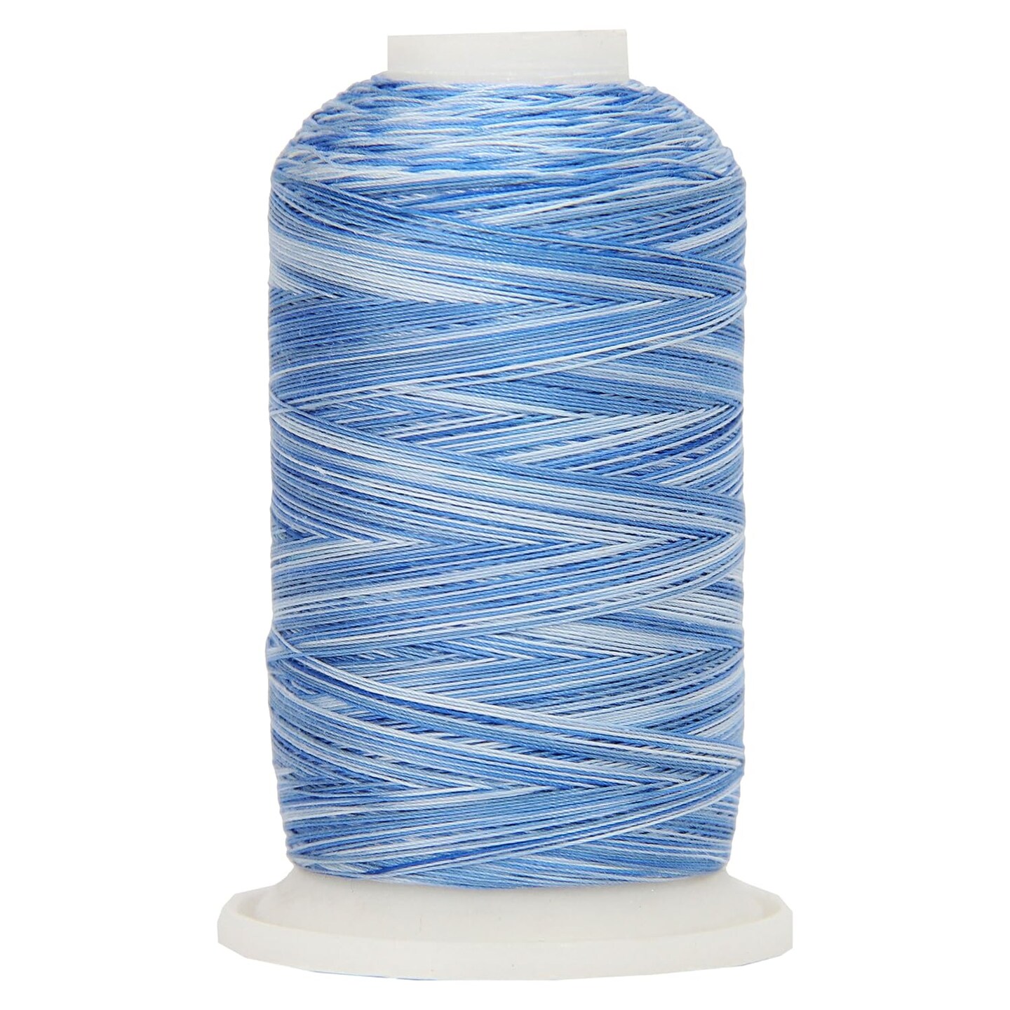 Threadart Multicolor 100% Cotton Thread | Variegated Colors for Quilting, Sewing, and Embroidery | 40/3wt - 600M (660 Yards) Cones | Long Staple Low Lint | 22 Colors