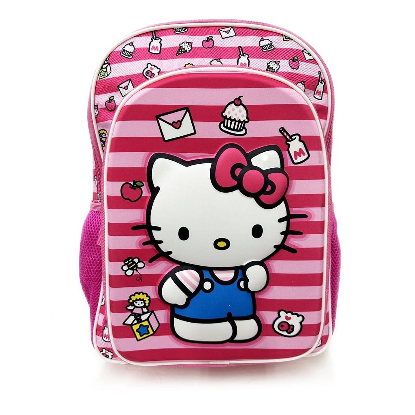 Hello Kitty 16” Backpack with Molded Front Pocket and Printed Straps