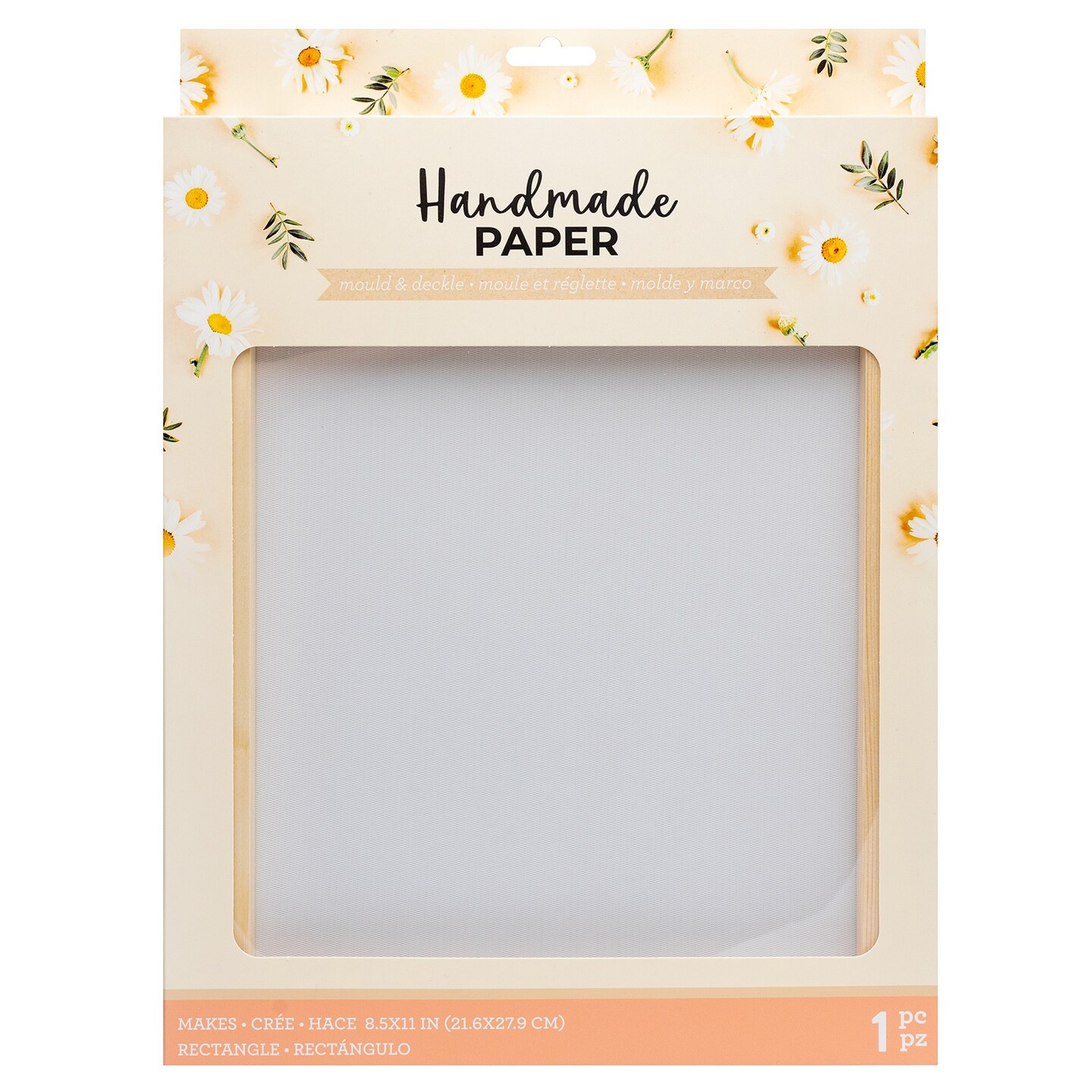 American Crafts Handmade Paper Mold And Deckle Kit-Medium Rectangle