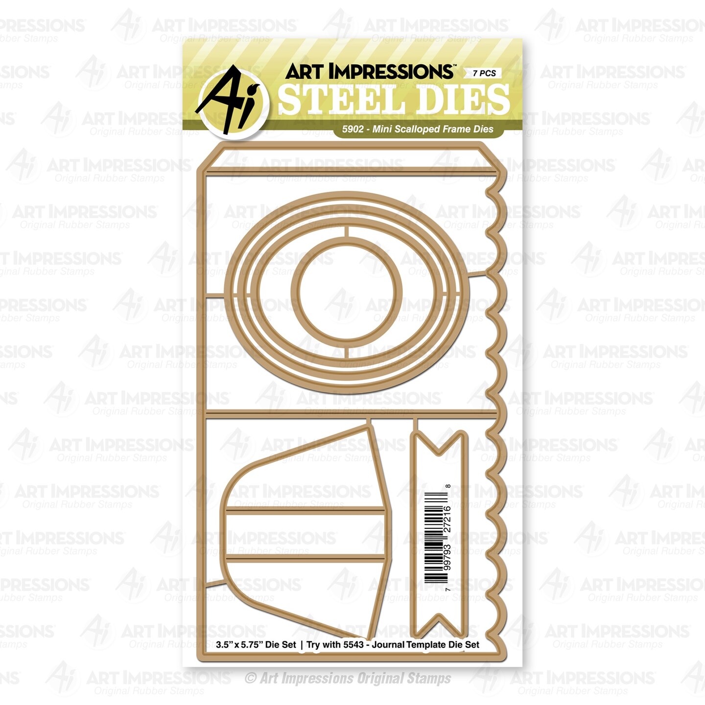 Art Impressions Die Set-Mini Scalloped Frame