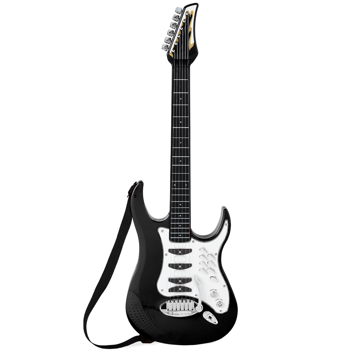 Best Choice Products Kids Electric Musical Guitar Toy Play Set w/ 6 Demo Songs, Whammy Bar, Microphone, Amp, AUX
