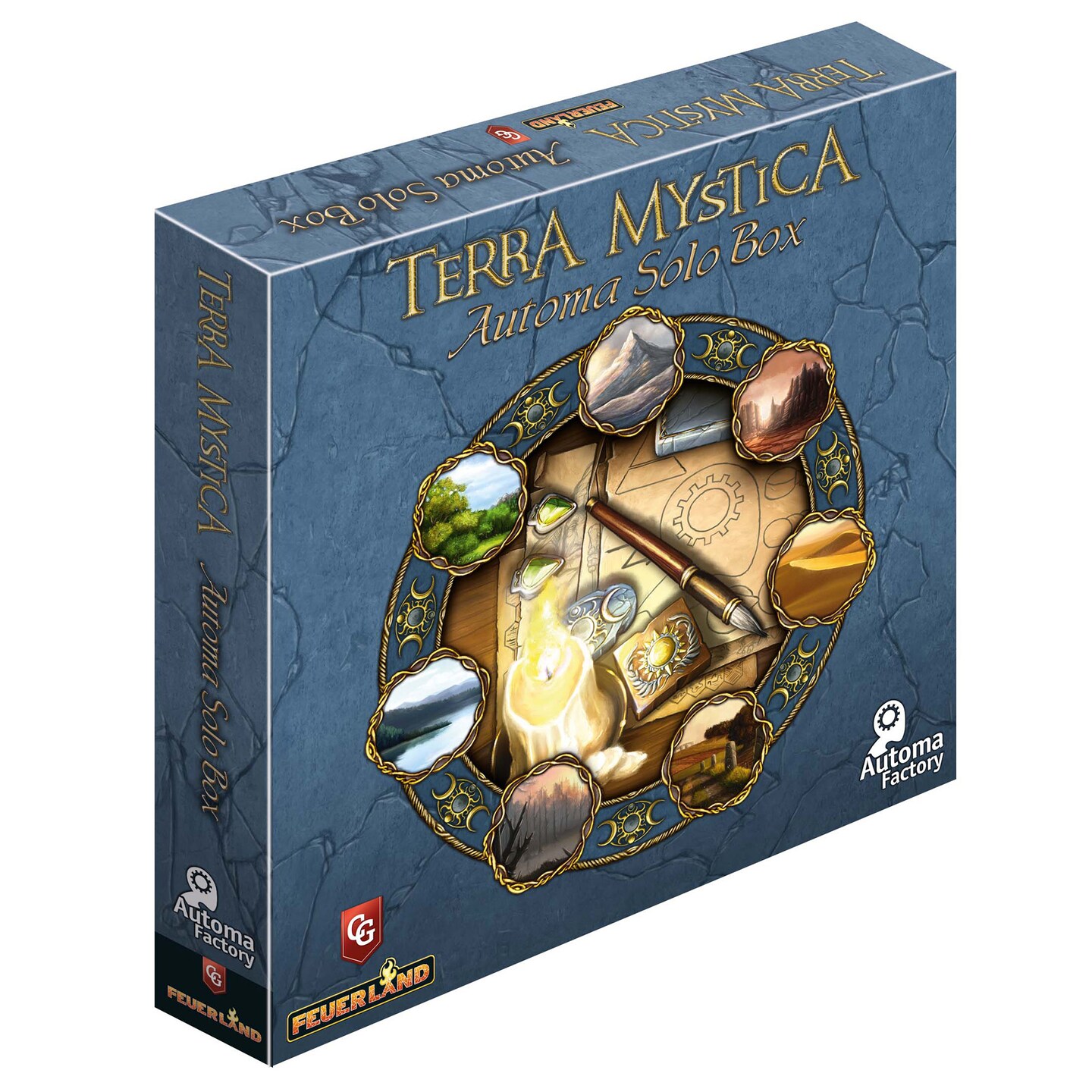 Terra Mystica: Automa Solo Box - Expansion to Terra Mystica, Ages 14+, 1-2 Players, 30 Minutes Per Player