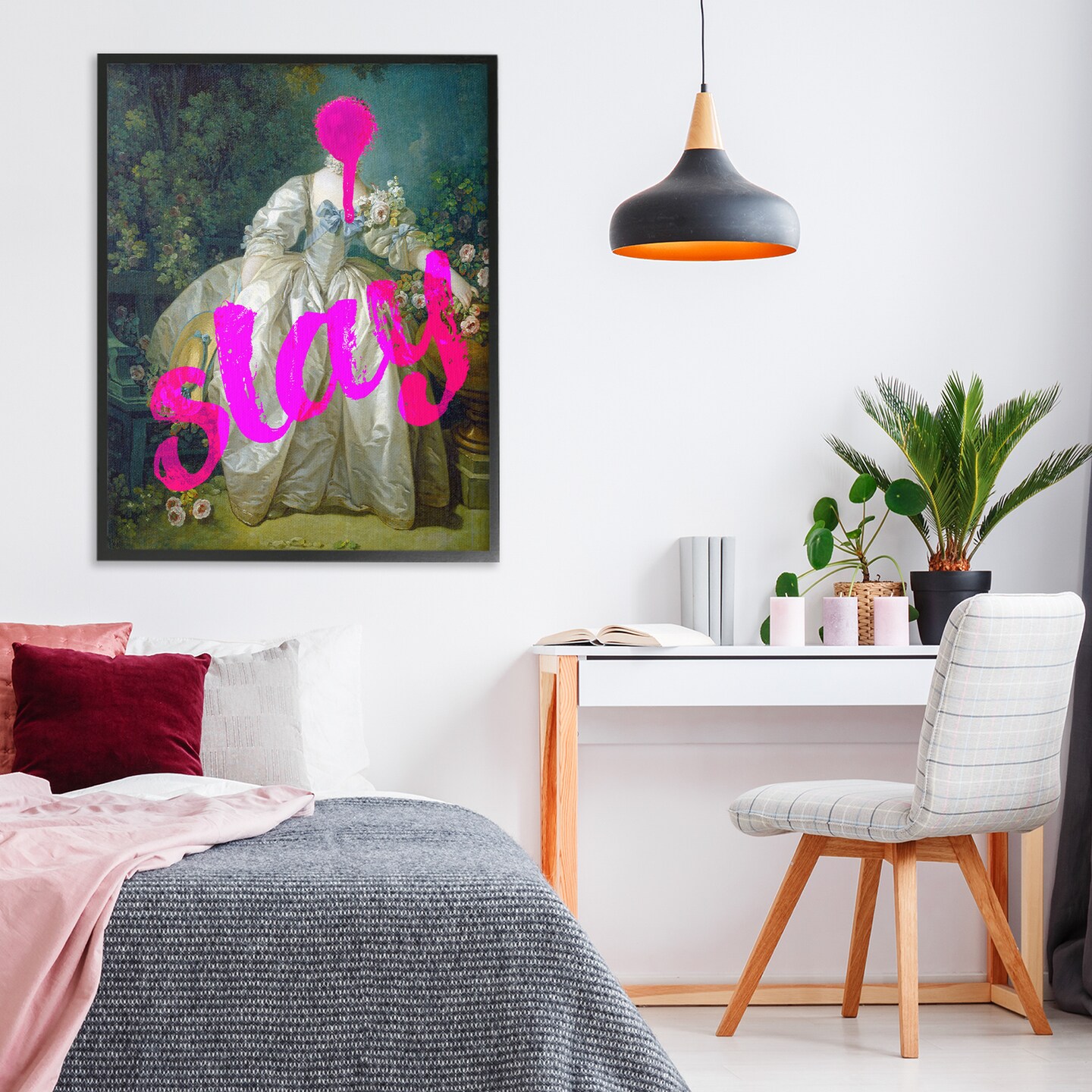 Stupell Industries Slay Classical Baroque Gown Framed Giclee, design by Lil' Rue