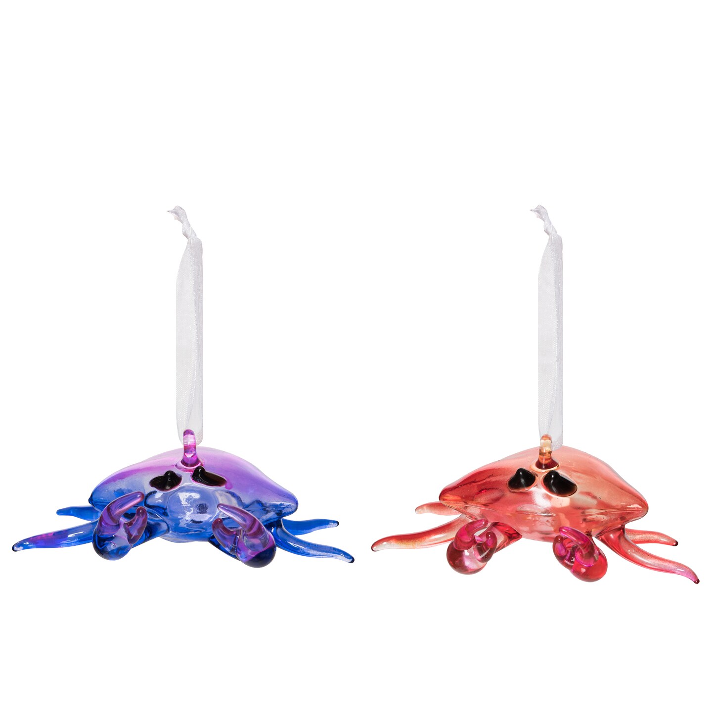 Glass Red Crab Ornament