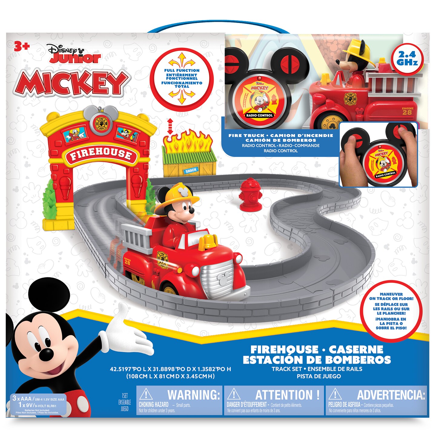 Disney Junior: R/C Track Set - Mickey Mouse Firehouse - 5.5